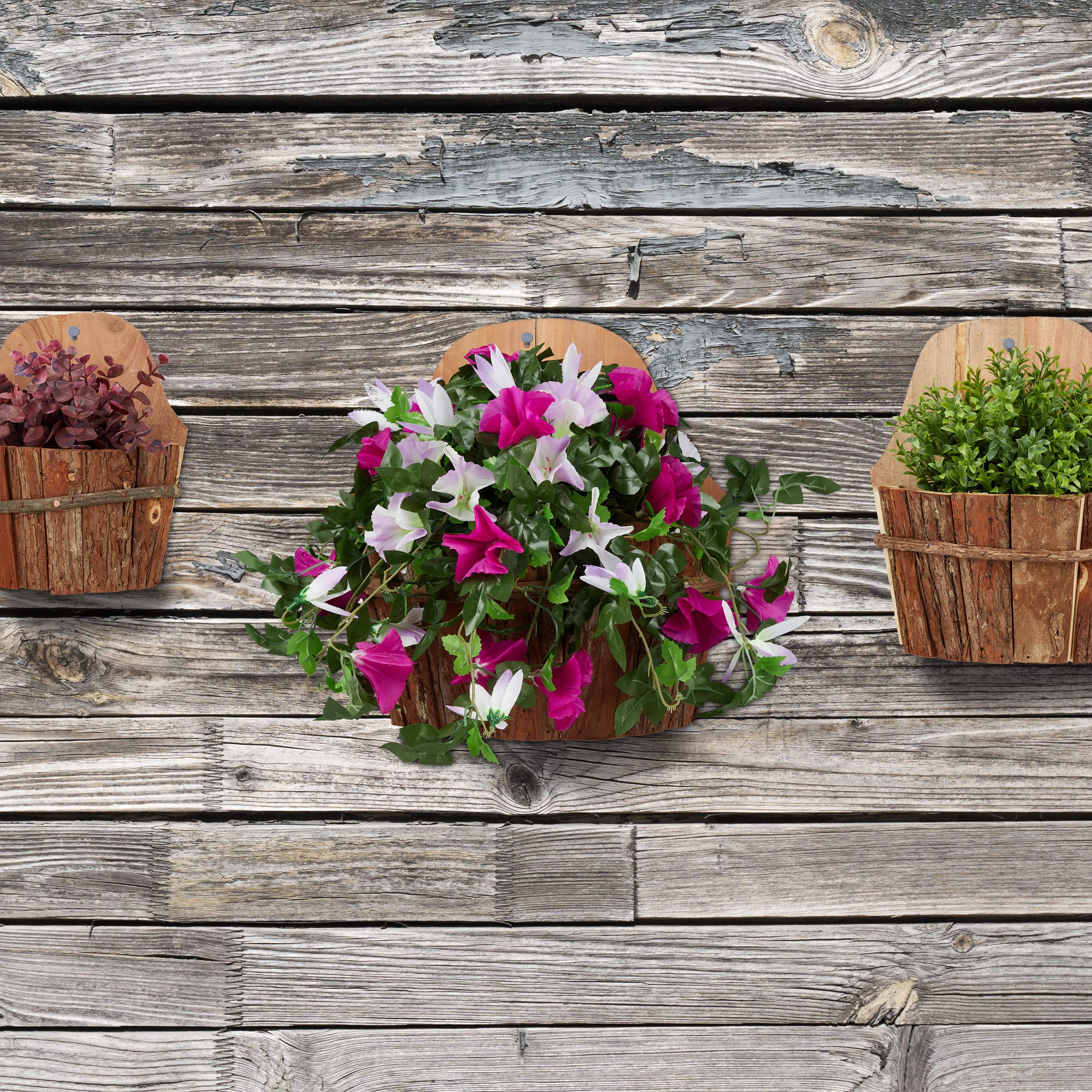 relaxdays-wand-blumentopf-3er-set-holz-natur-h-ngend image 5