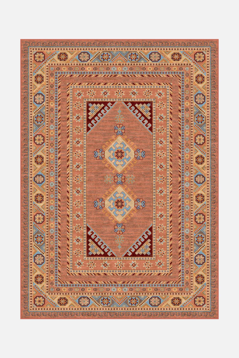 teppana-arnika-terracotta-teppich-waschbar-marokkanisch image 1