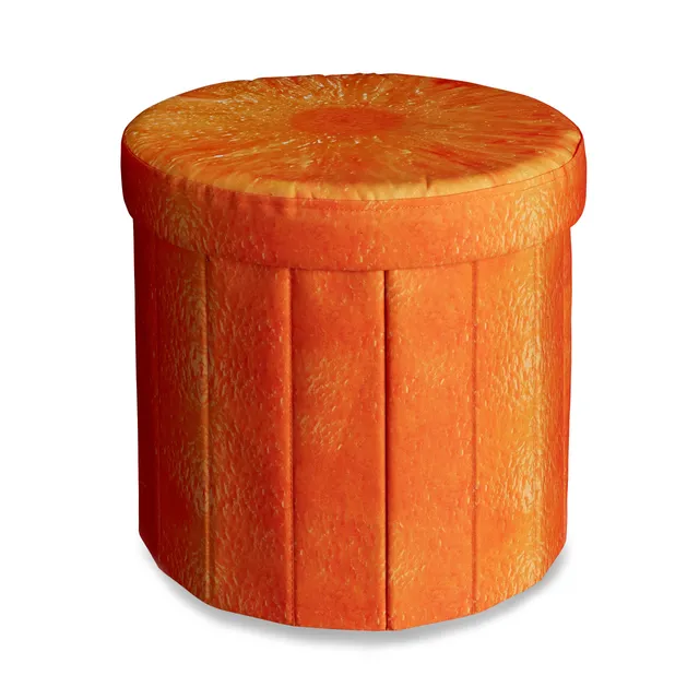 relaxdays-sitzhocker-faltbar-orange-obst-38-x-38-5-x-38-5-cm-30-l image 1