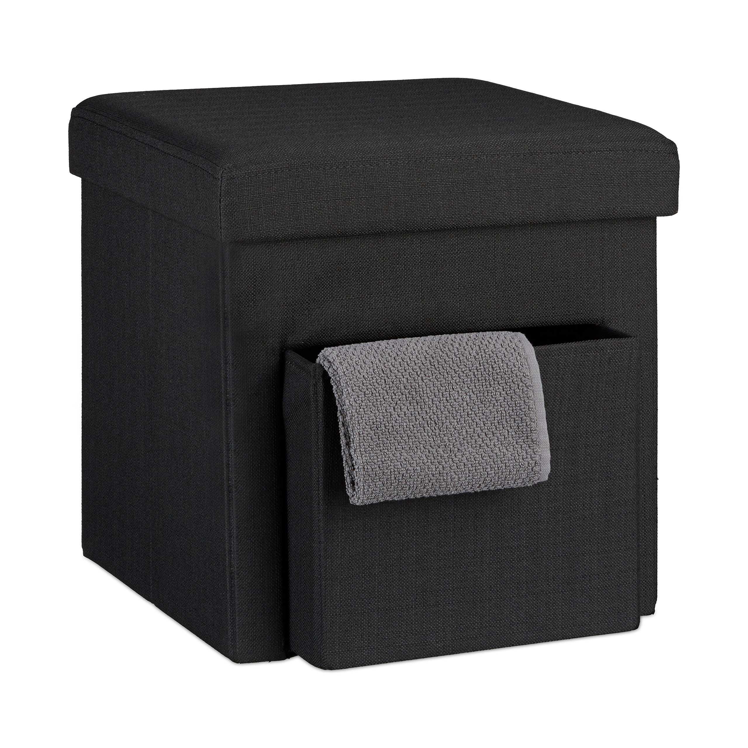 relaxdays-10020369-46-faltbarer-sitzhocker-aus-stoff-38x38x38-cm-schwarz image 3