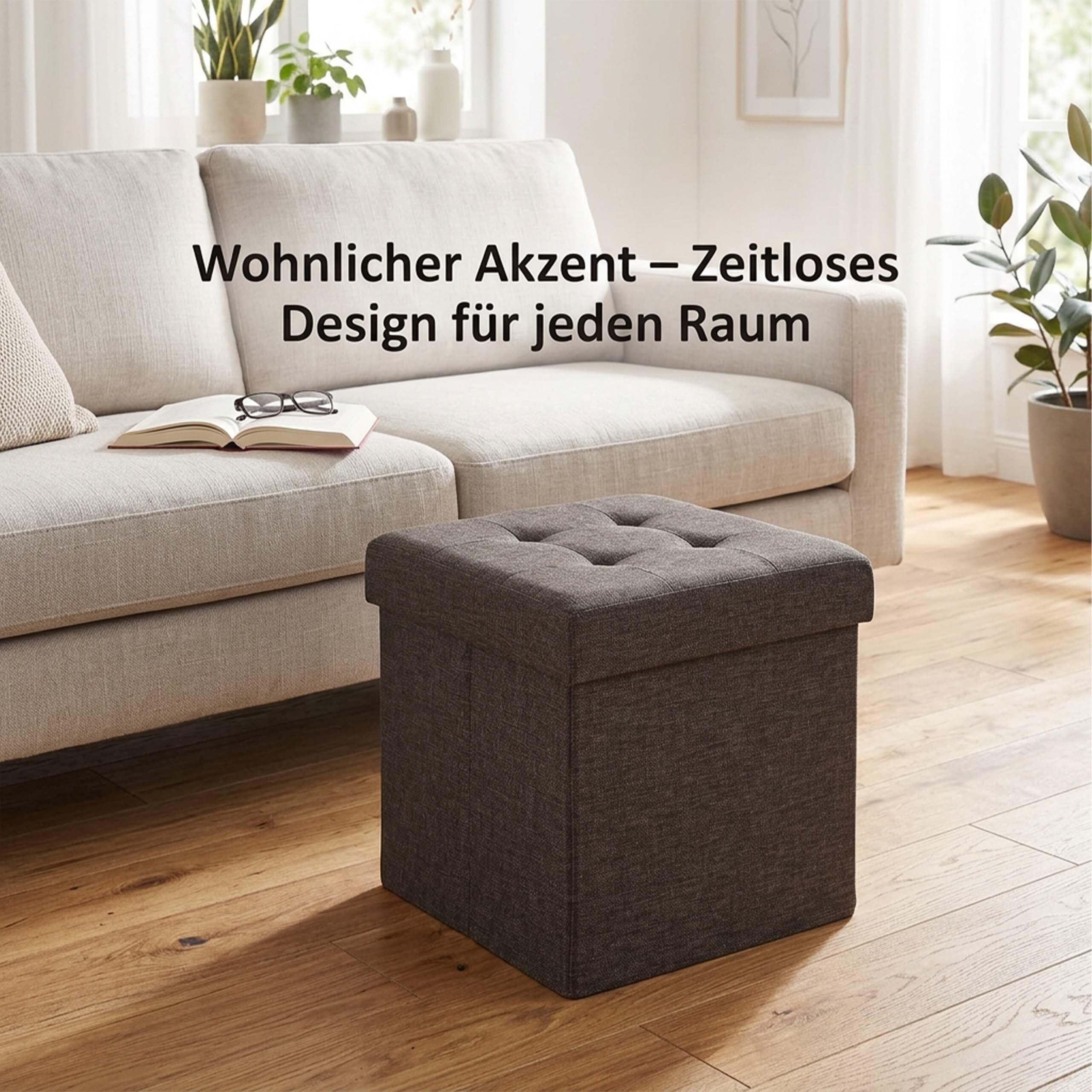 relaxdays-sitzhocker-mit-stauraum-faltbar-gepolstert-grau image 5