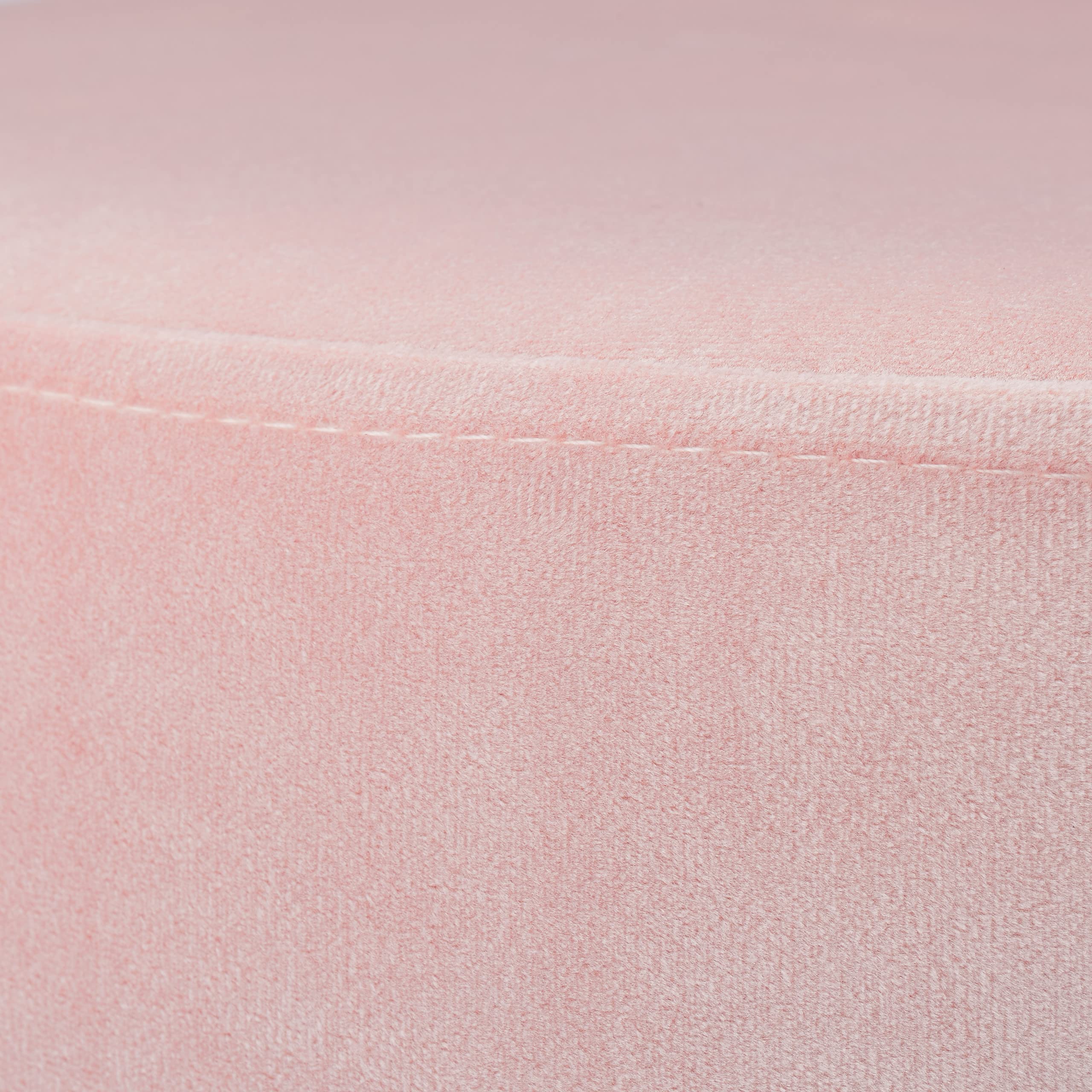 relaxdays-samthocker-rund-polsterhocker-40x40-cm-rosa-mit-goldenen-beinen image 6