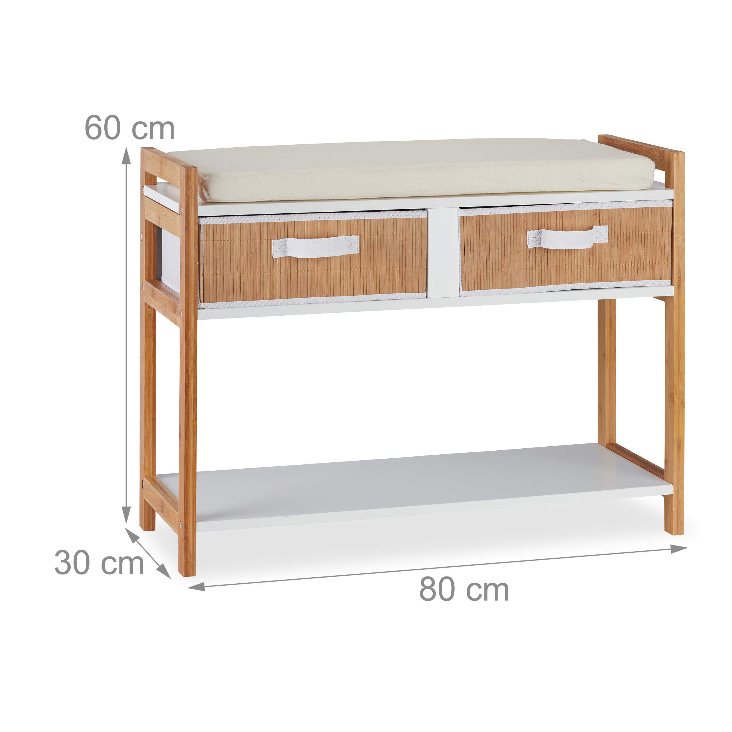 relaxdays-schuhbank-mit-sitzpolster-und-schubladen-bambus-60-x-80-x-30-cm-wei image 3