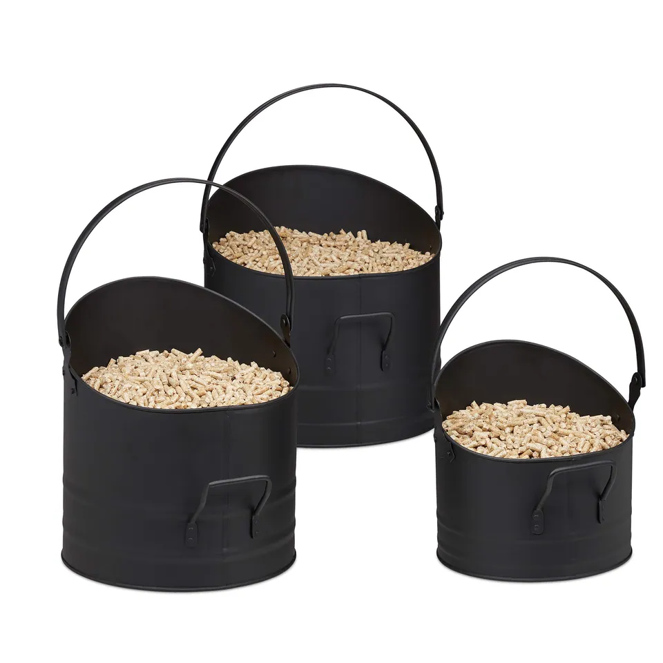relaxdays-pelleteimer-3er-set-metall-kohleeimer-mit-griff-klappbarem-henkel-21-2 image 1