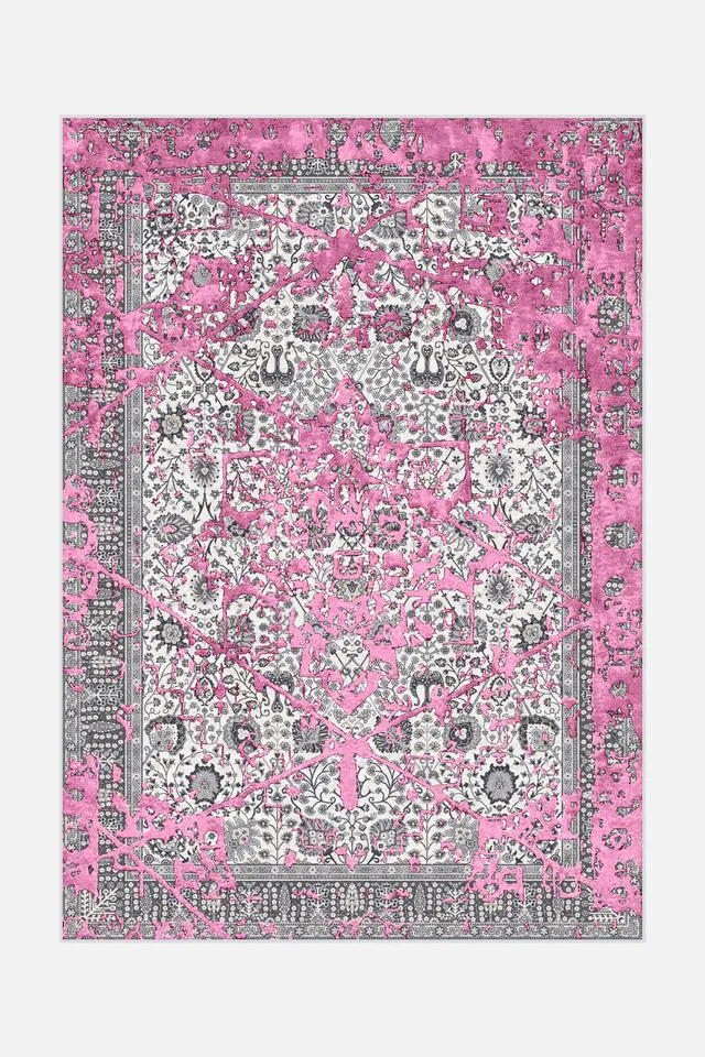 teppana-alena-pink-teppich-waschbarer-indoor-teppich image 1
