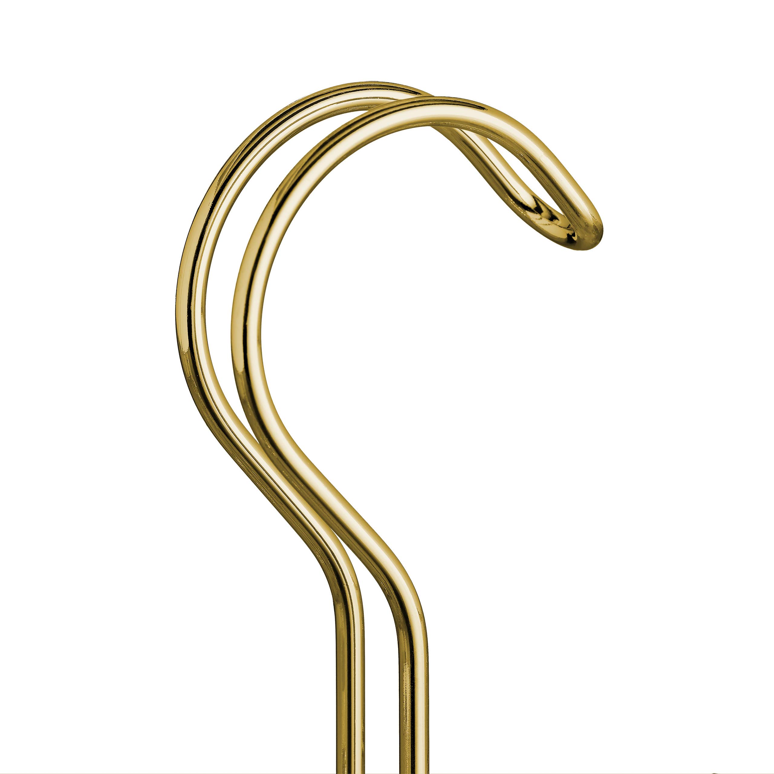 relaxdays-g-rtelhalter-krawattenhalter-metall-14-haken-gold-17x36x9-5-cm image 6