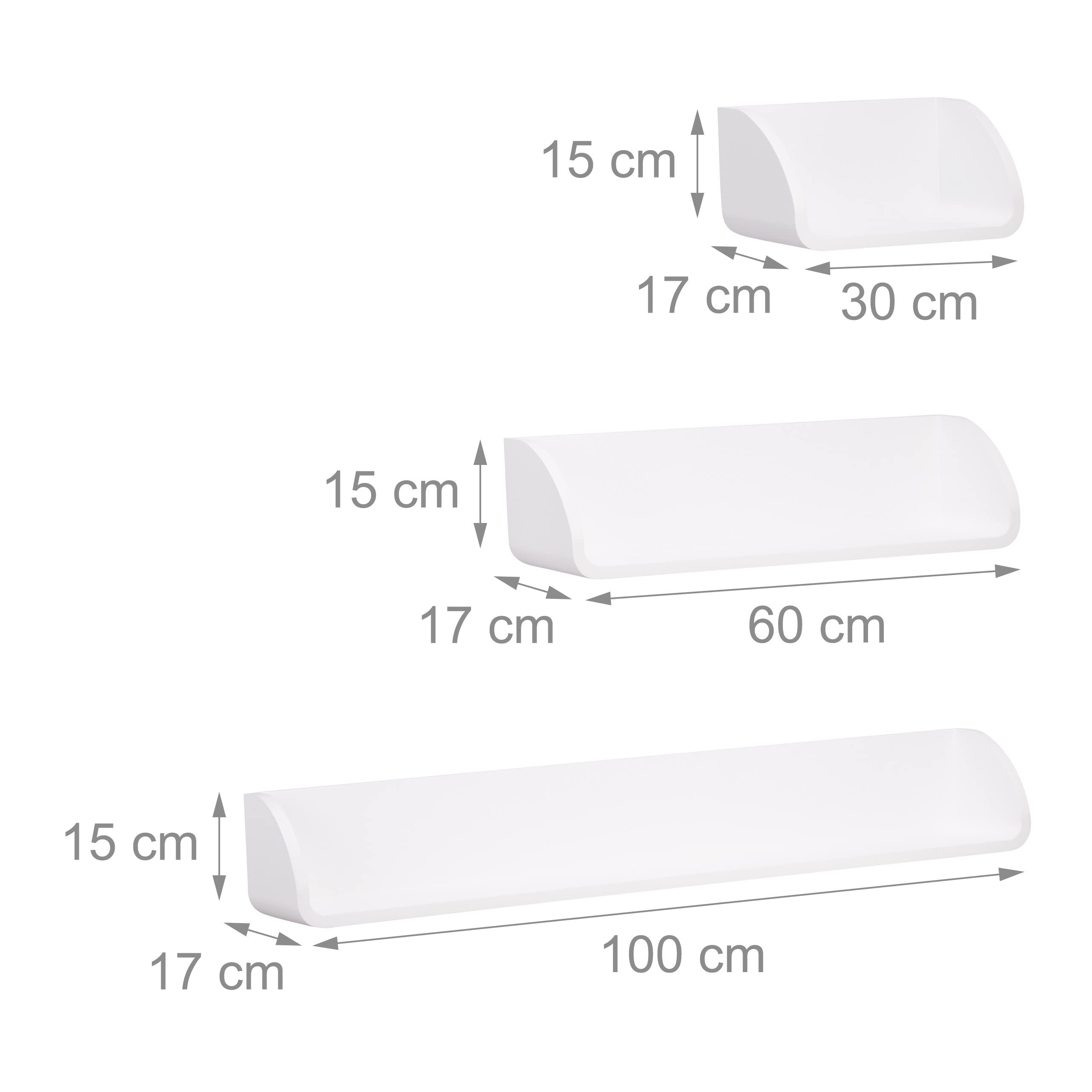 relaxdays-wandregal-3er-set-wei-17-cm-tiefe-schweberegal image 3