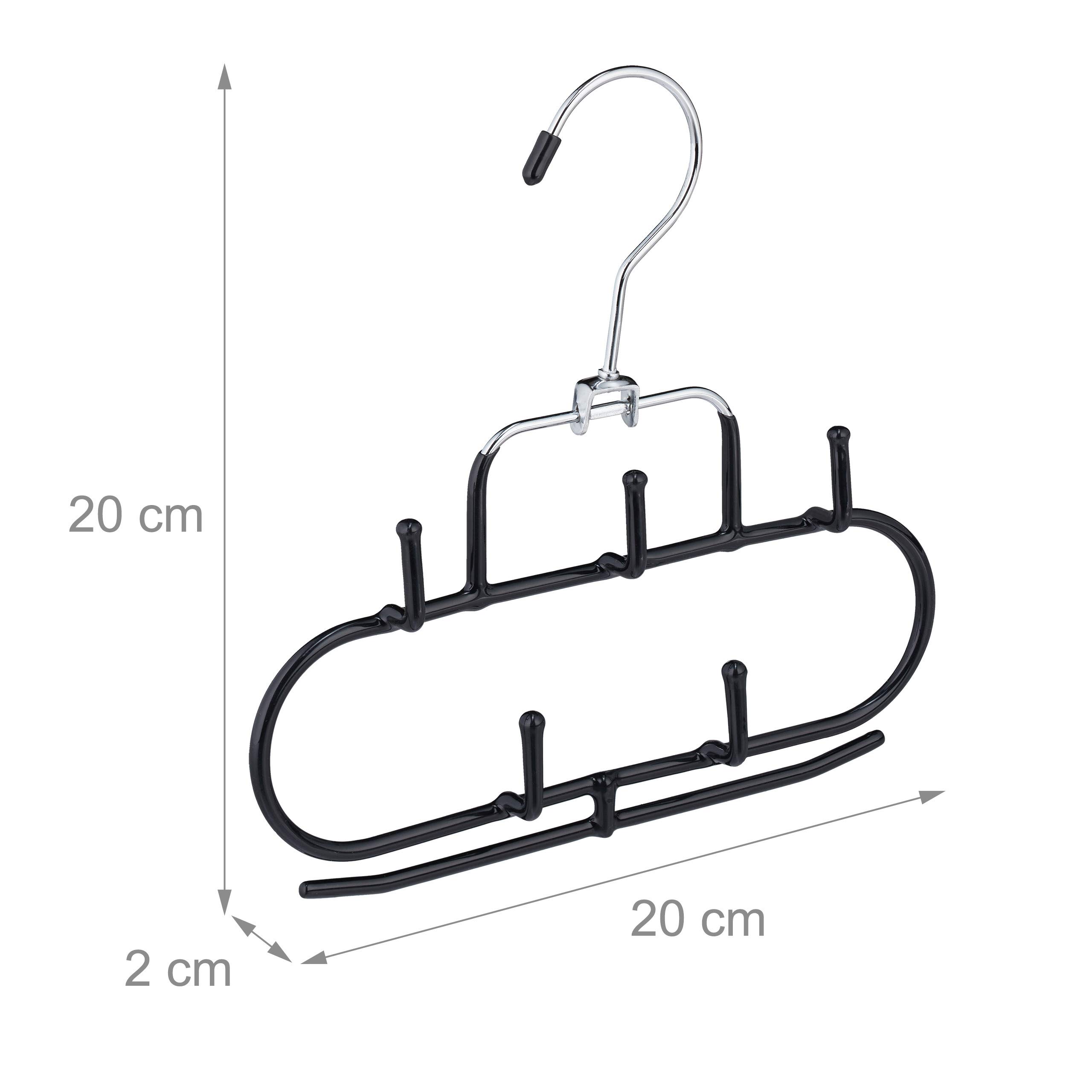 relaxdays-g-rtelhalter-3er-set-5-haken-metall-schwarz-f-r-g-rtel-krawatten-t-che image 4