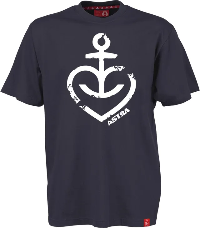 astra-herren-t-shirt-herzanker-navy-rot-basic-baumwolle image 1