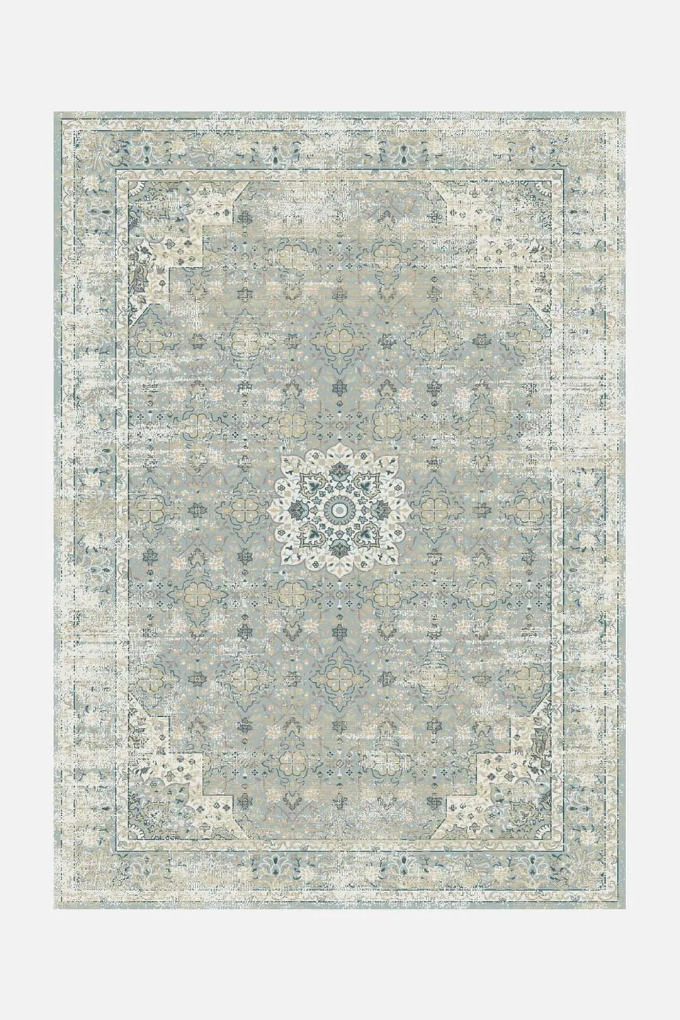 teppana-aras-mint-teppich-waschbar-klassisch-gr-n image 1