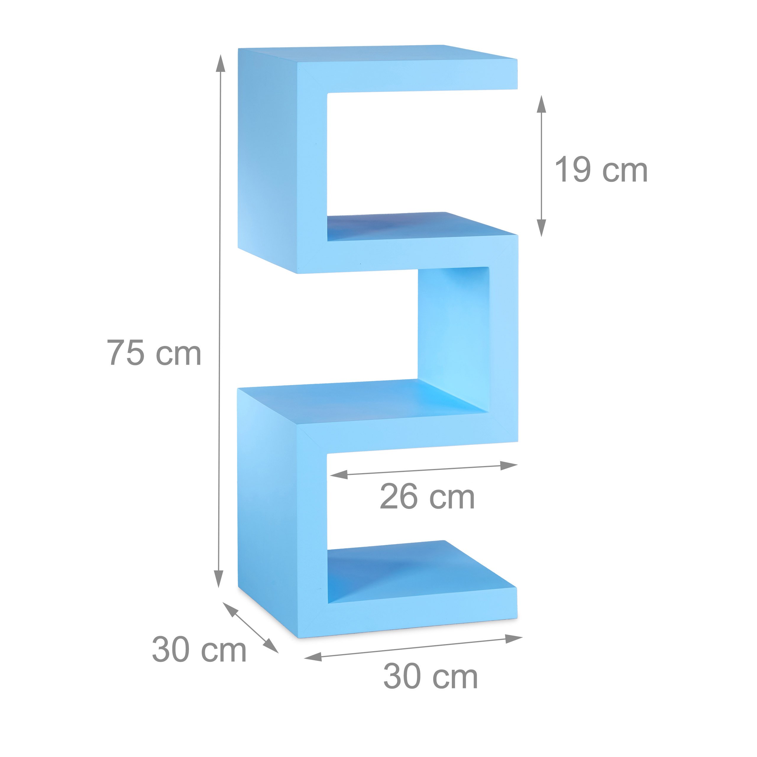 relaxdays-retro-standregal-zickzack-b-cherregal-75x30x30-cm-blau image 5