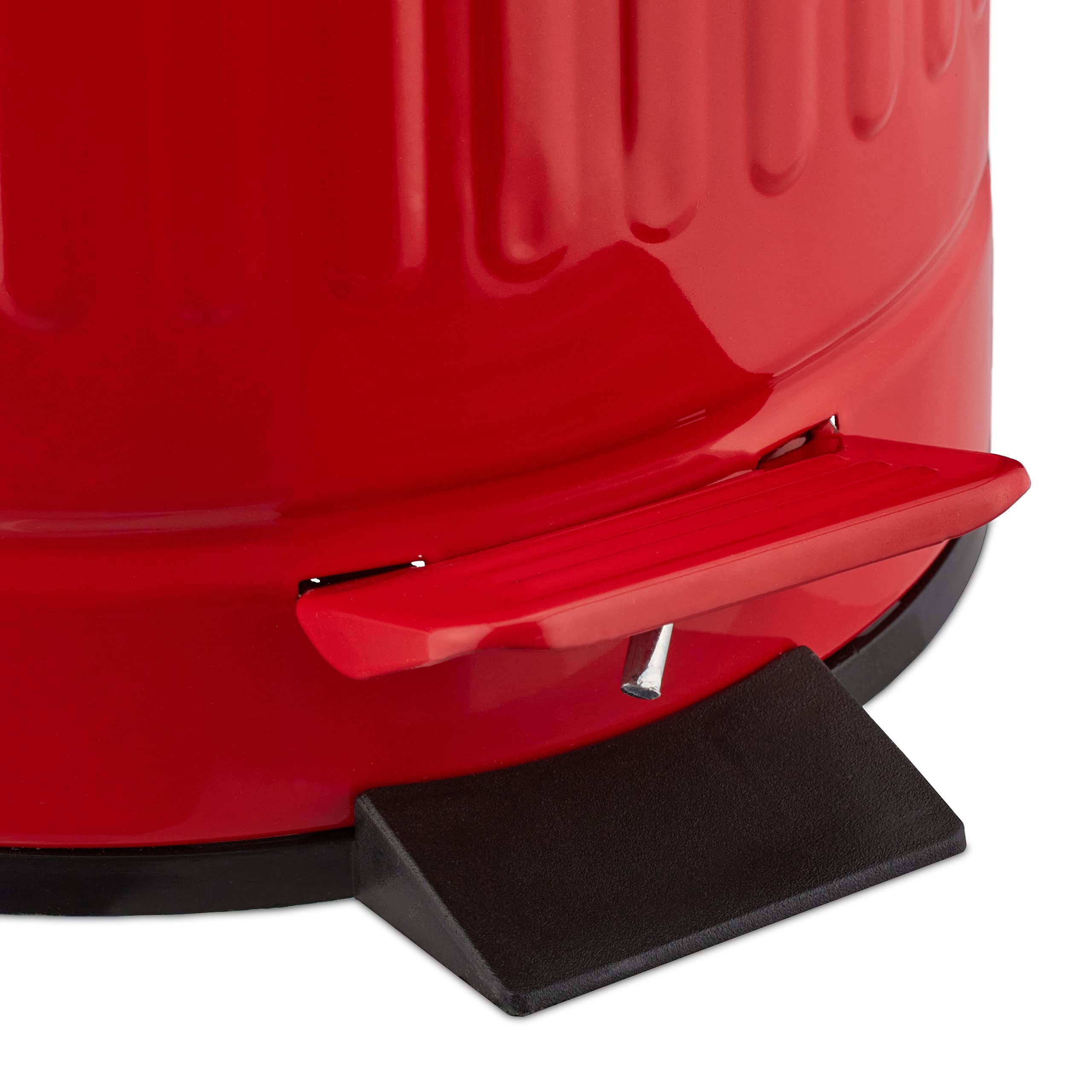 relaxdays-treteimer-3-liter-mit-absenkautomatik-metall-rot image 8