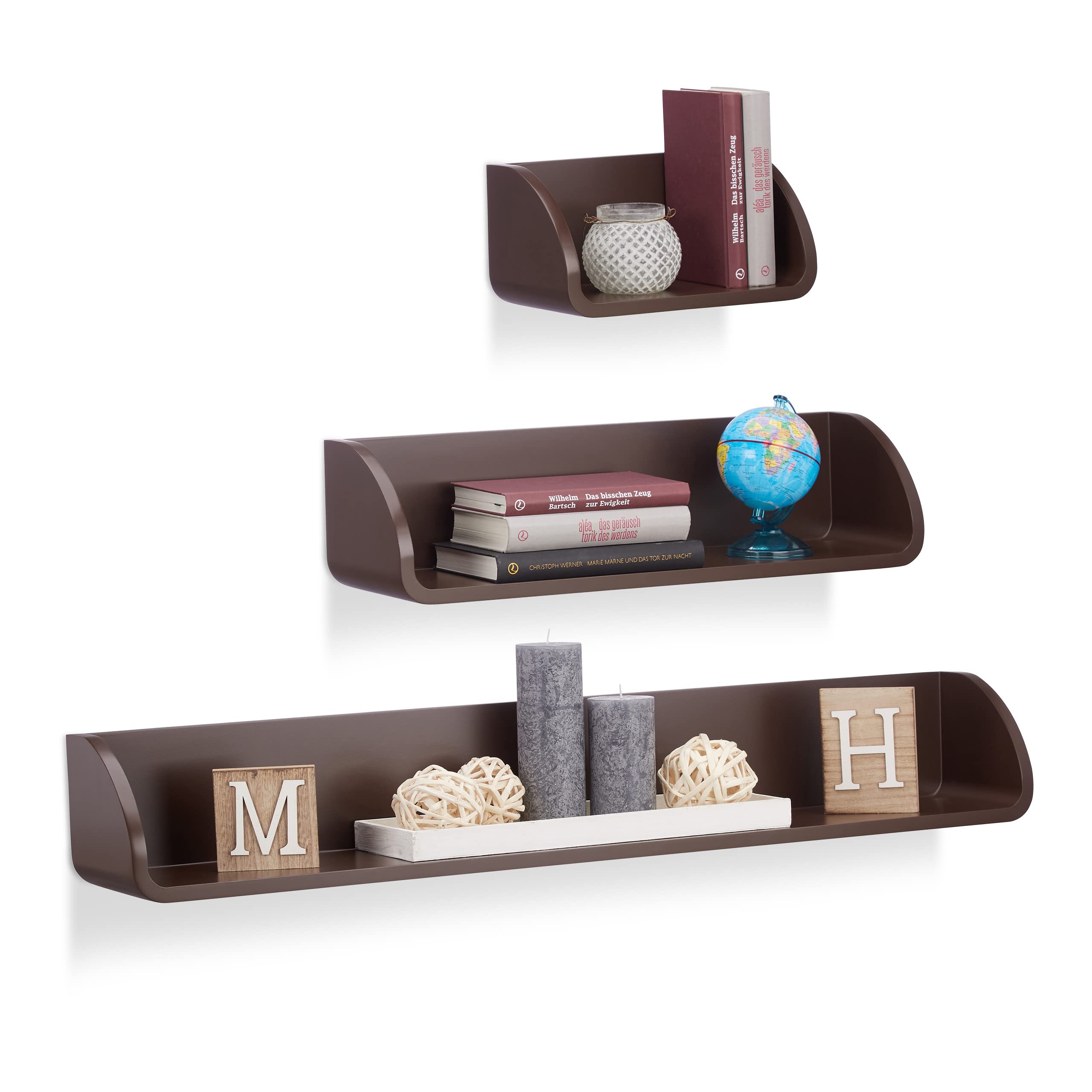 relaxdays-wandregal-3er-set-17cm-tiefe-braun image 1