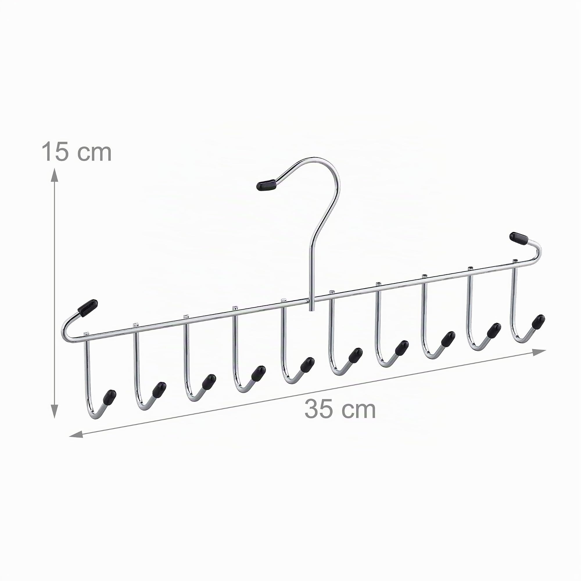 relaxdays-g-rtelhalter-krawattenhalter-metall-mit-12-haken-15x35x4-cm-silber image 4