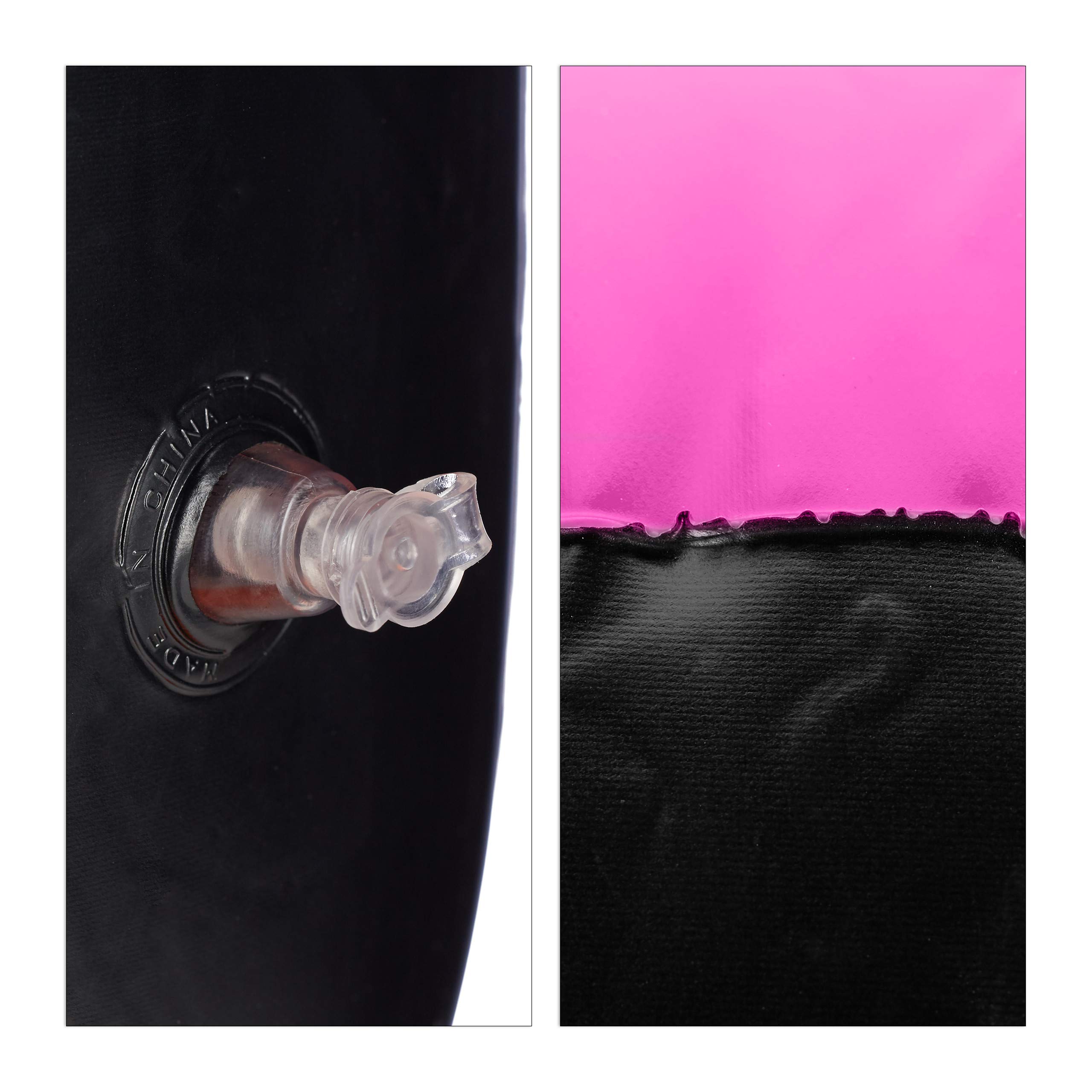 relaxdays-standboxsack-freistehend-aufblasbar-163-cm-schwarz-pink image 8