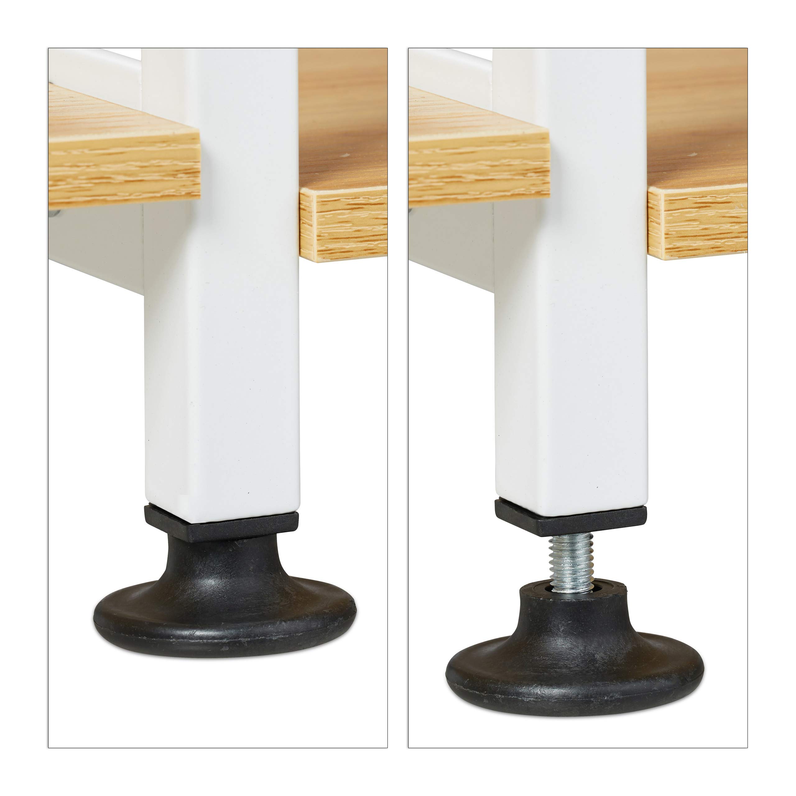relaxdays-standregal-metall-holzoptik-offenes-wohnregal-84x90x40-cm-braun-wei image 6