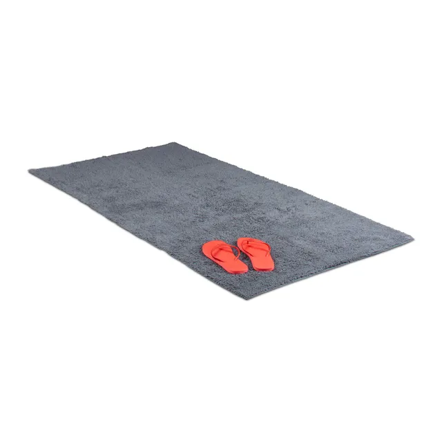 relaxdays-badteppich-80-x-150-cm-waschbar-bei-40-c-grau image 1