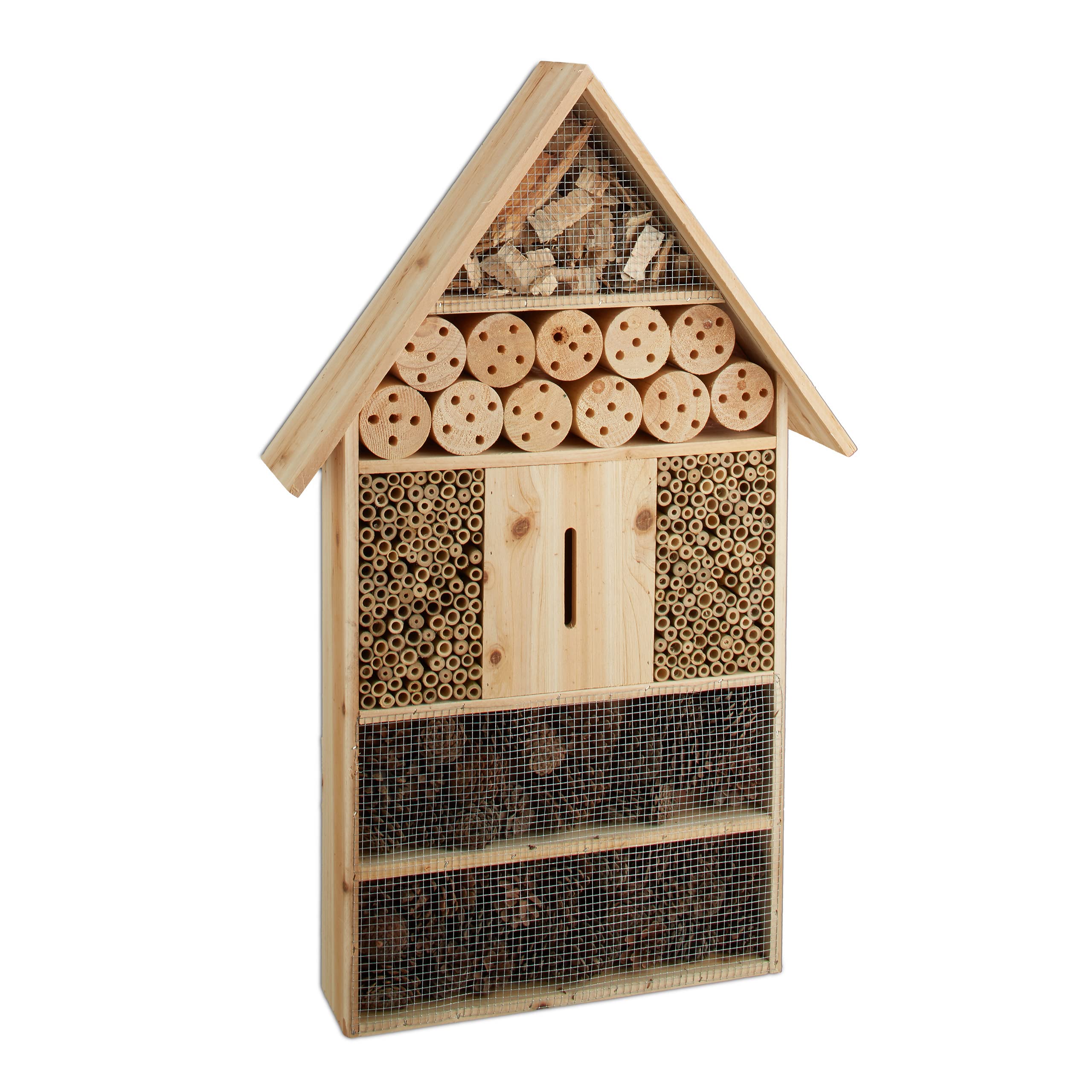 relaxdays-insektenhotel-xl-stehend-79-cm-natur-7-kammern image 3