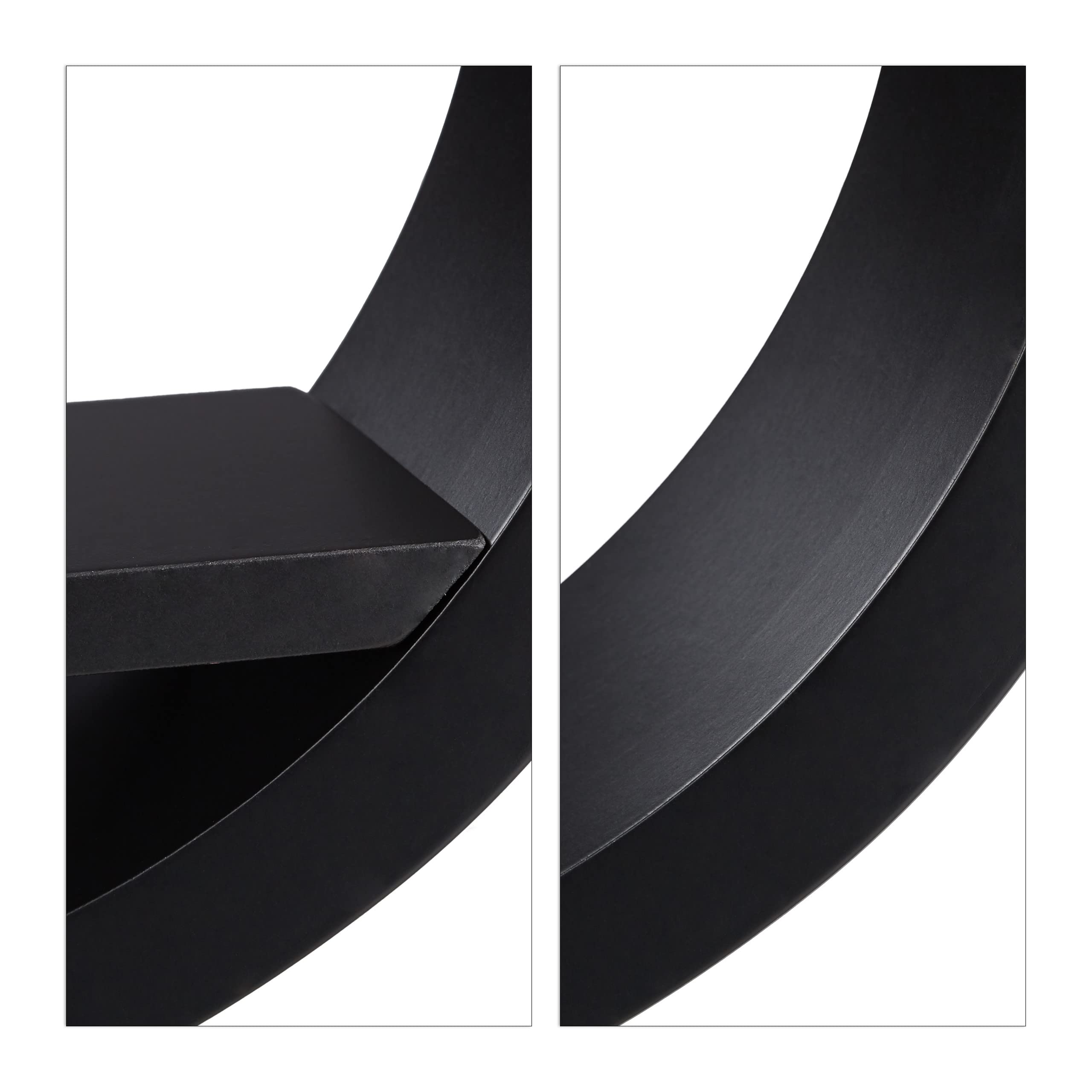 relaxdays-wandregal-rund-4er-set-mdf-schwarz-bis-8-kg image 8