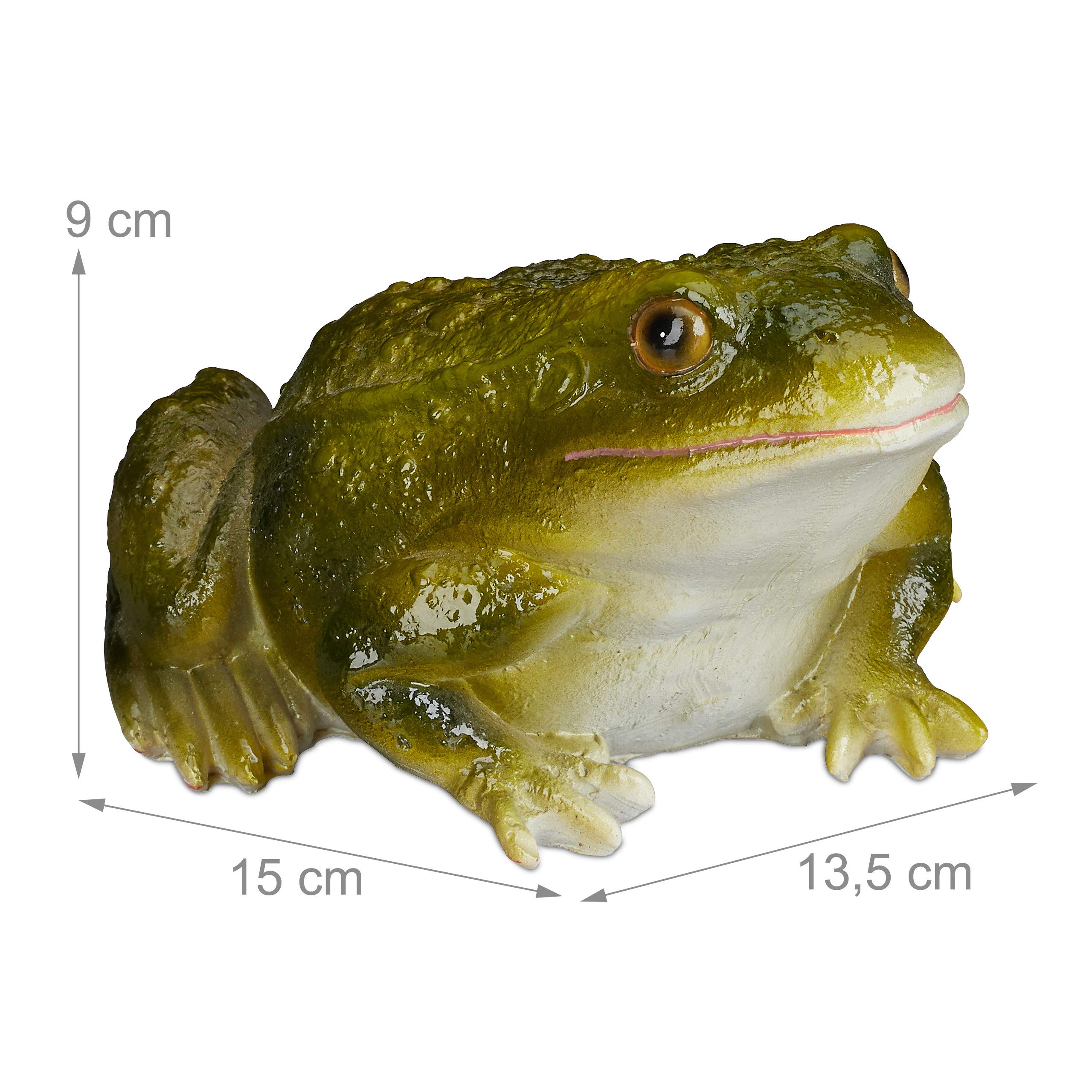 relaxdays-gartenfigur-frosch-sitzend-kunststein-gr-n-9x13-5x15-cm image 4
