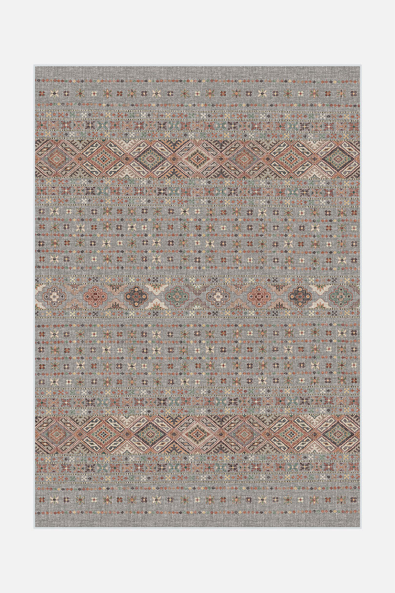 teppana-noura-graphit-teppich-waschbarer-boho-teppich-grau image 1