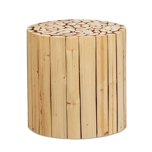 relaxdays-blumenhocker-rund-holz-natur-41-x-40-5-cm-natur image 1