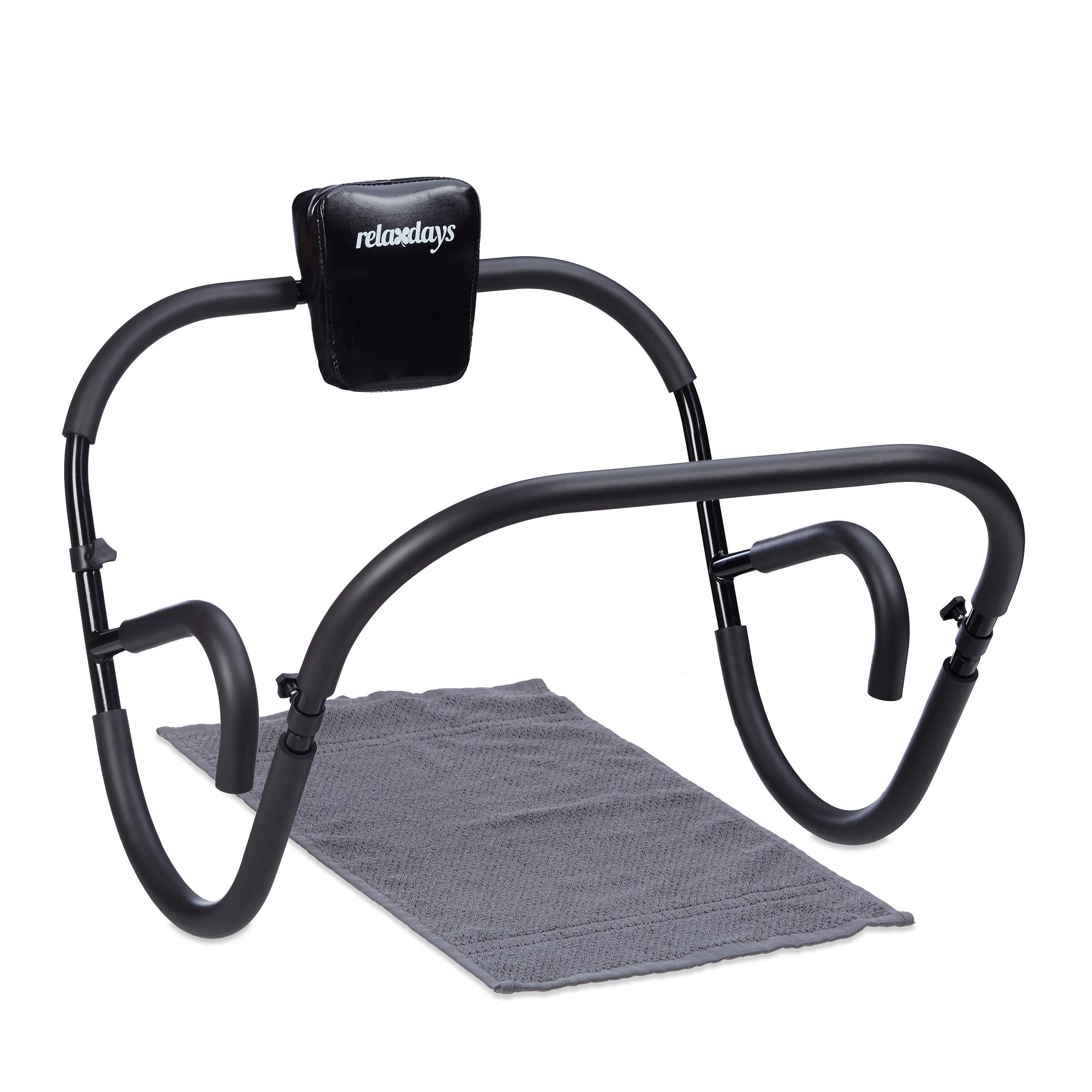 relaxdays-bauchtrainer-ab-roller-faltbar-66-x-70-x-70-cm image 1