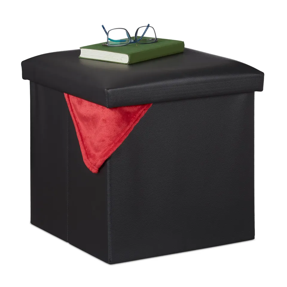 relaxdays-hocker-mit-stauraum-sitzw-rfel-38-x-38-x-38-cm-schwarz image 1