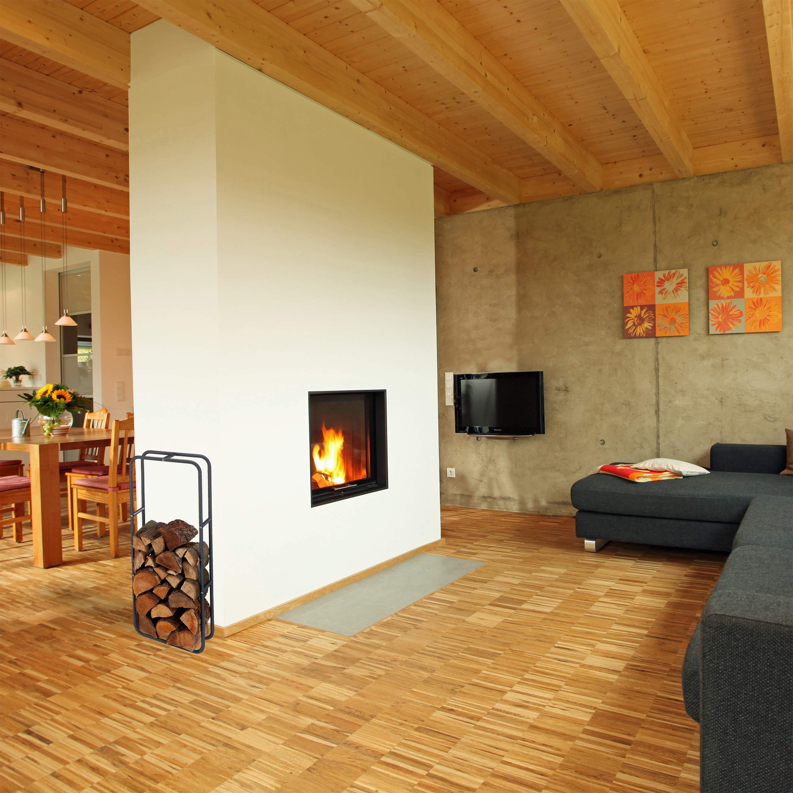 relaxdays-kaminholzregal-stahl-100-x-60-cm-anthrazit-stapelhilfe image 2