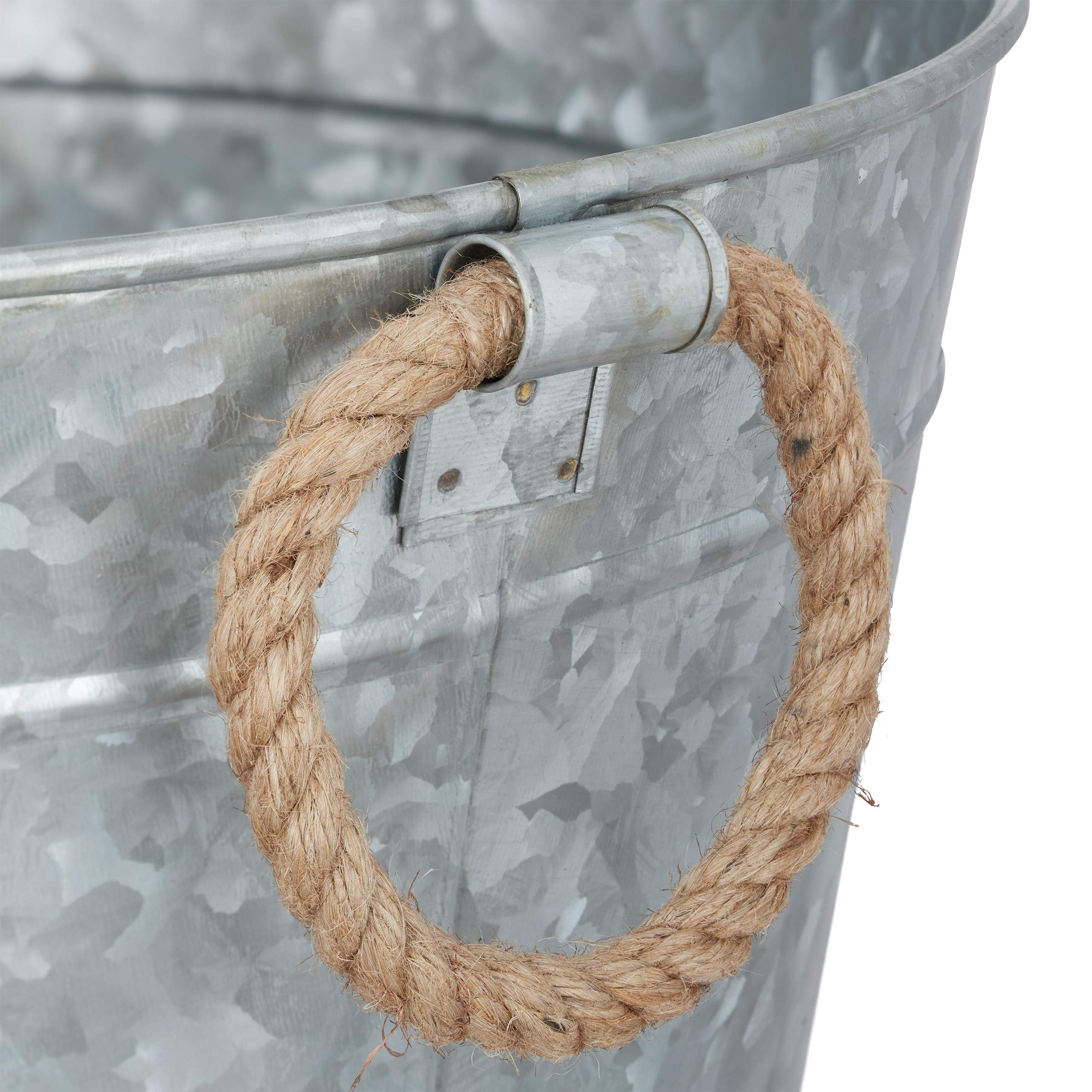 relaxdays-zinkwanne-rund-30-liter-wasserdicht-verzinkt-hxd-26-x-41-5-cm image 6
