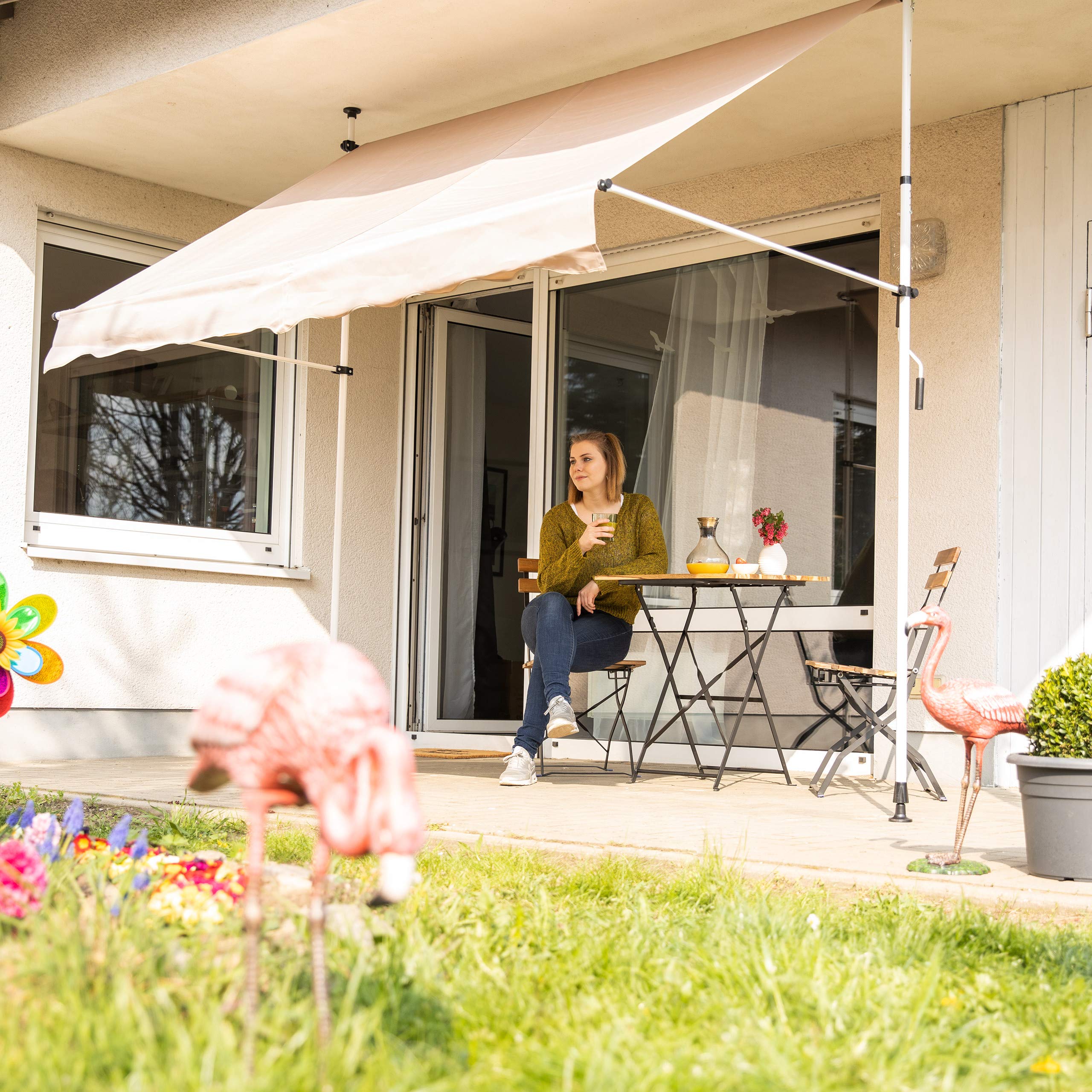 relaxdays-klemmmarkise-150-cm-beige-balkon-sonnenschutz-ohne-bohren-h-henverstel image 3