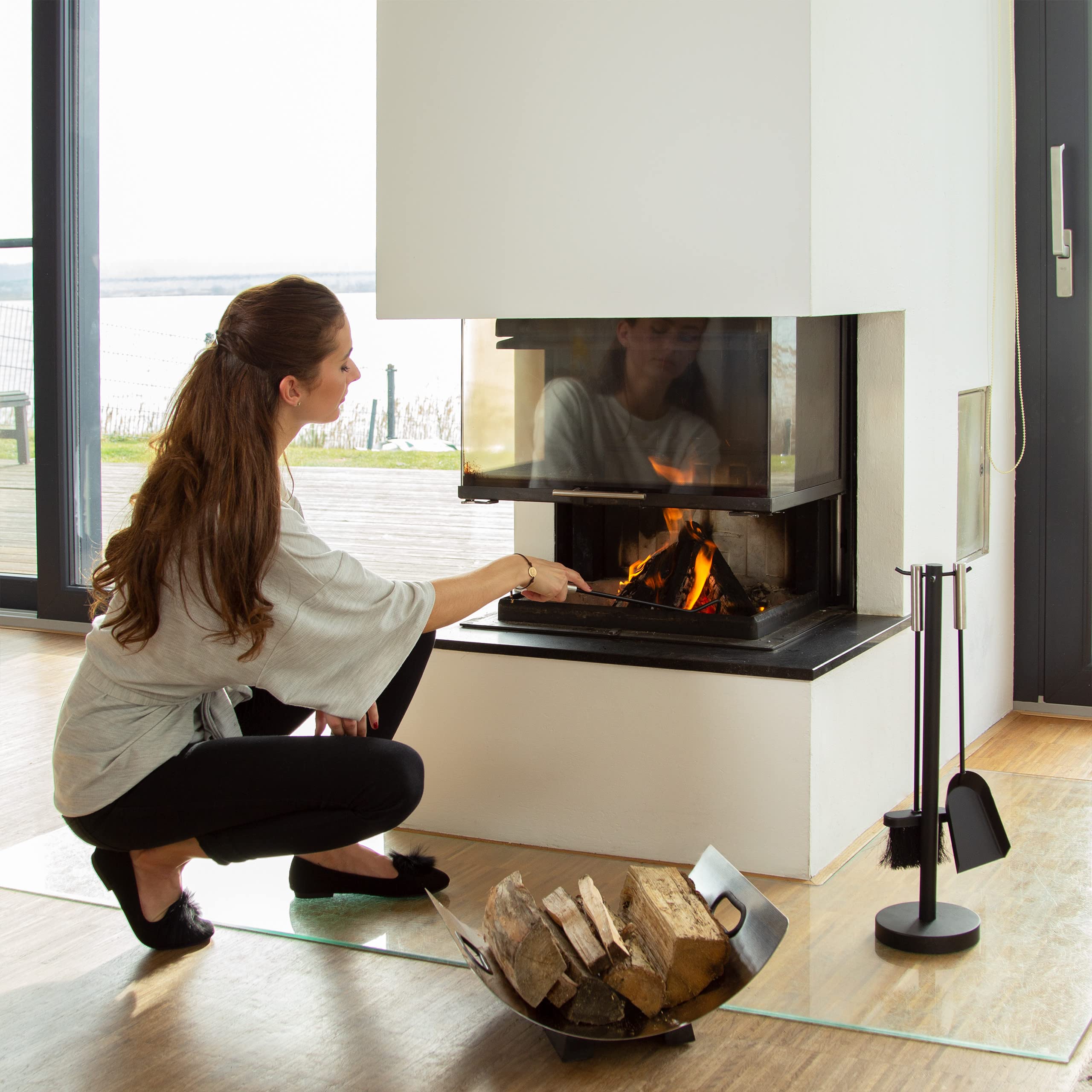 relaxdays-kaminholzkorb-edelstahl-silber-16-x-41-x-33-cm image 2
