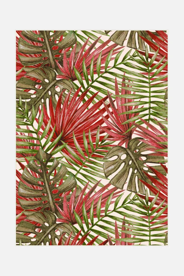 teppana-outdoor-palme-gr-nspecht-teppich-waschbarer-outdoor-indoor-teppich-gr-n image 1