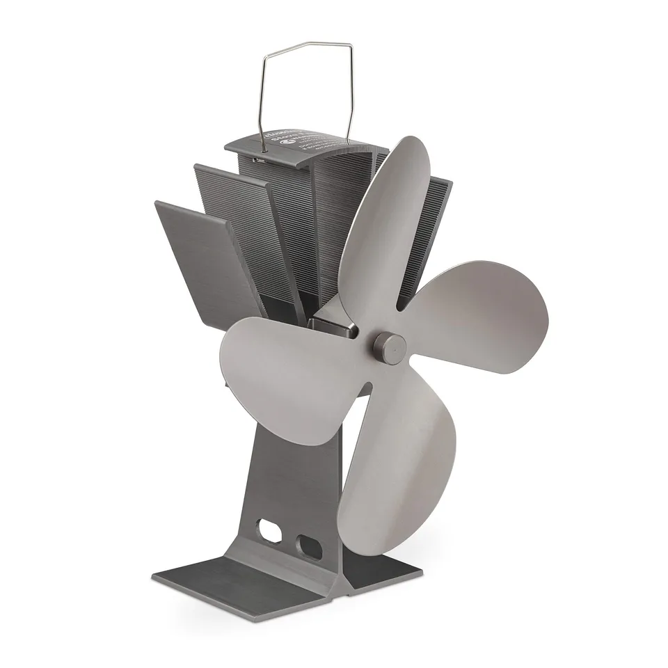 relaxdays-ofenventilator-ohne-strom-4-bl-tter-silber image 1