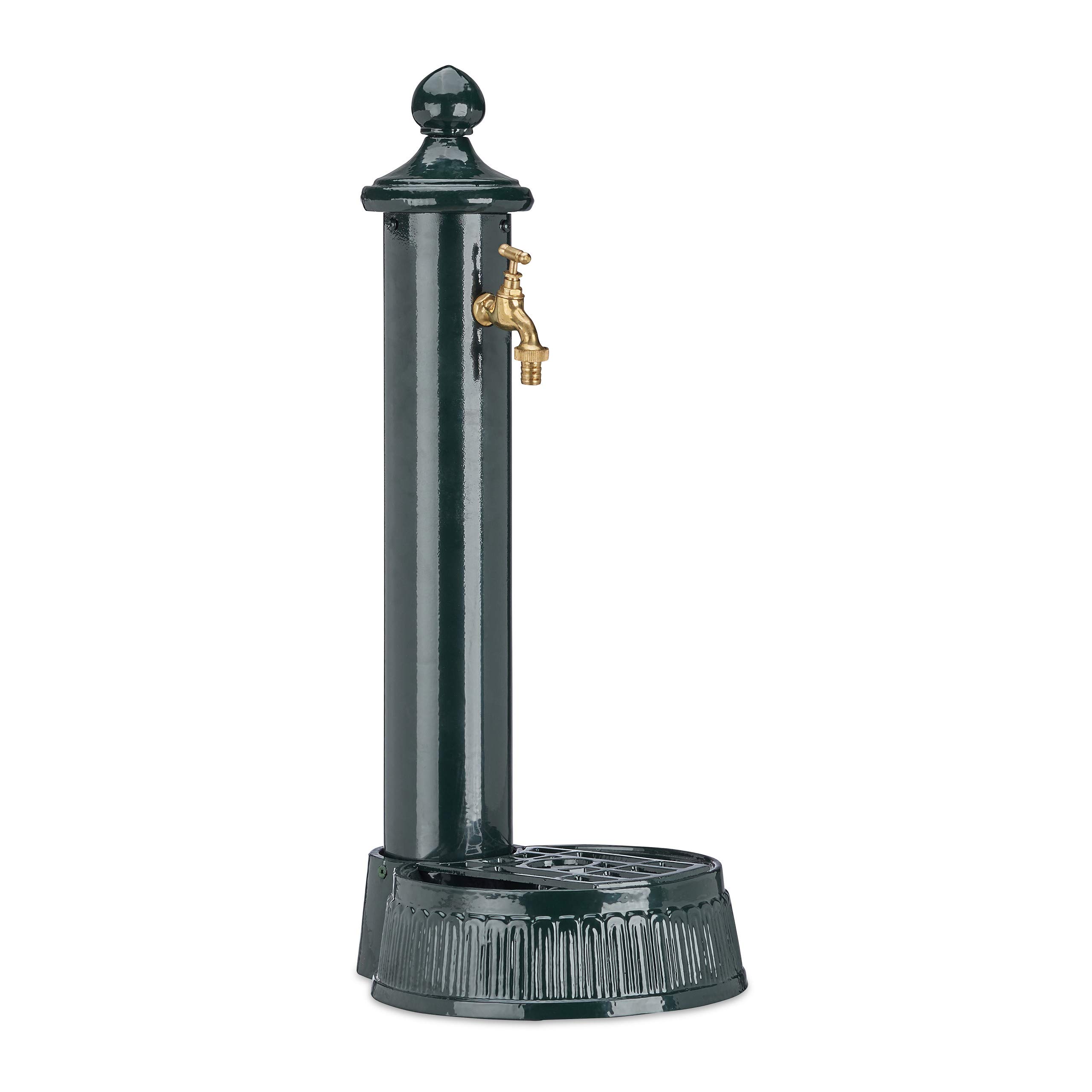 relaxdays-standbrunnen-antik-stil-gartenbrunnen-61-x-25-x-31-cm-dunkelgr-n image 1