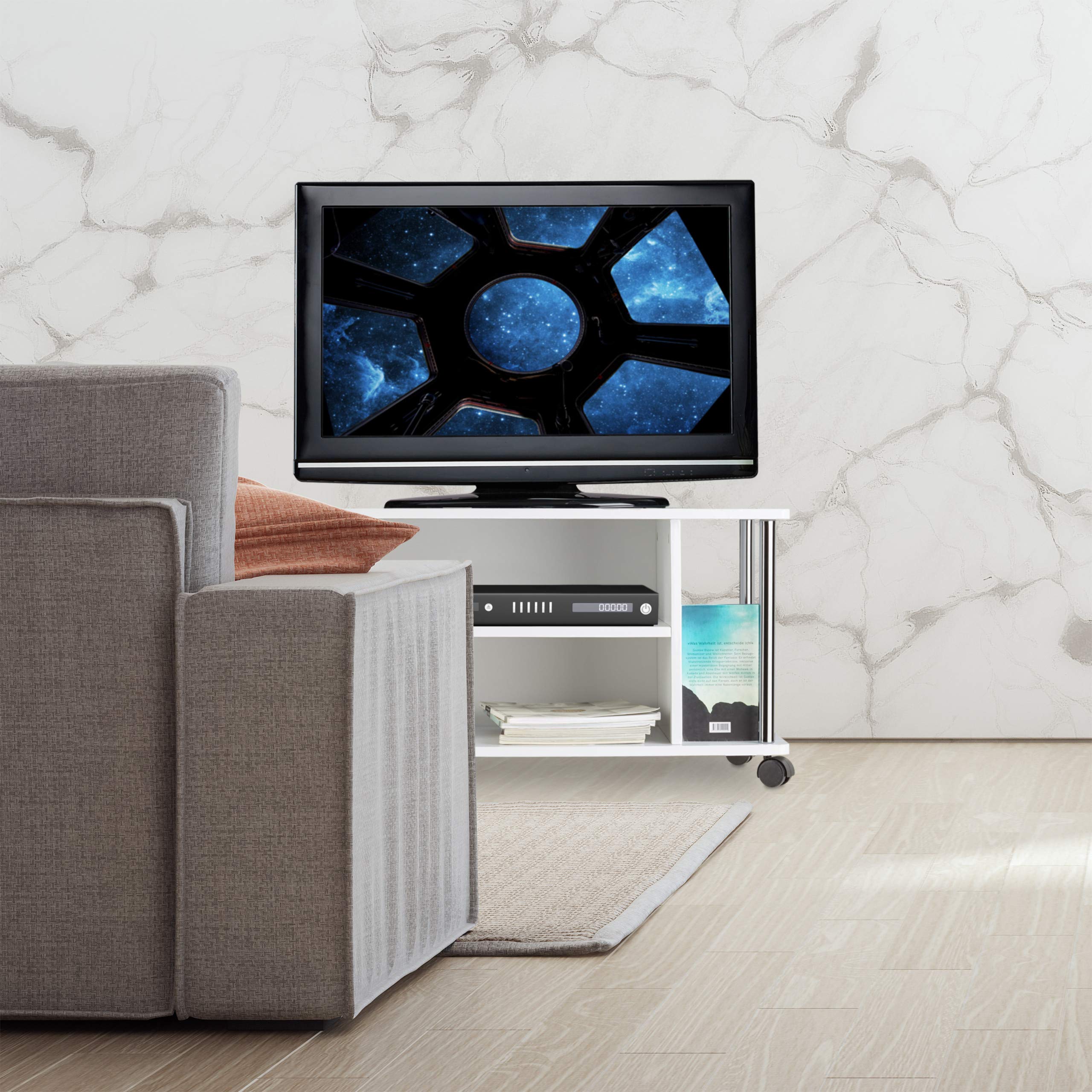 relaxdays-fernsehtisch-wei-tv-rack-rollbar-mdf-80-cm image 3
