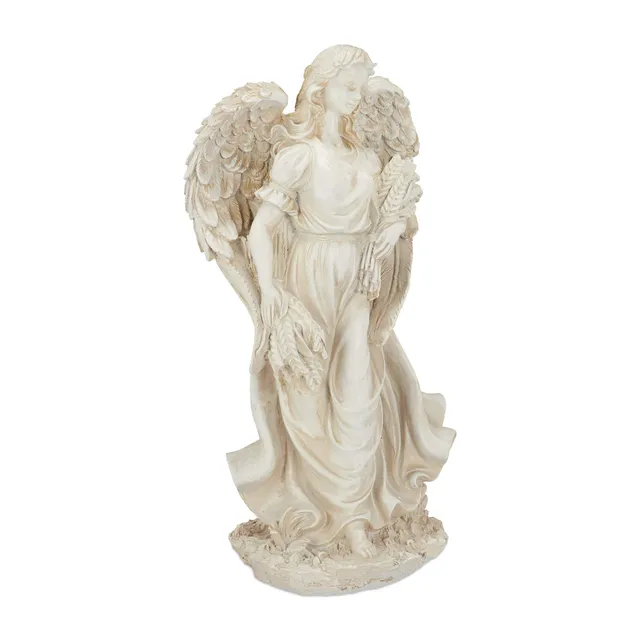 relaxdays-grabengel-stehende-engelfigur-46-5-cm-creme-wei image 1