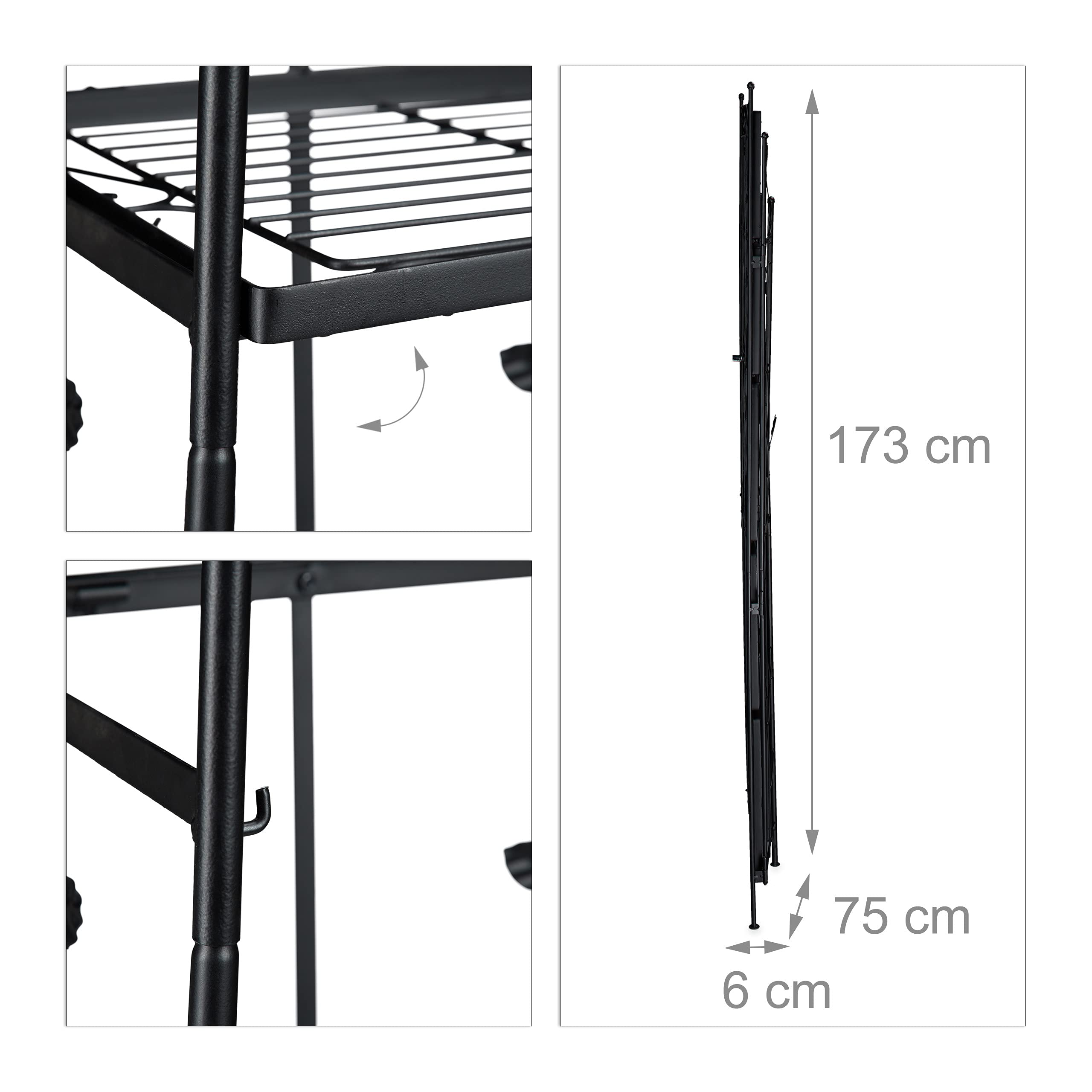 relaxdays-pflanzenregal-metall-goth-5-stufig-173-x-73-x-34-cm-schwarz image 6
