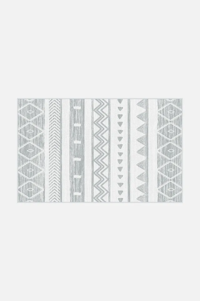 teppana-spirit-granit-badematte-grau-silber-geometrisch image 1