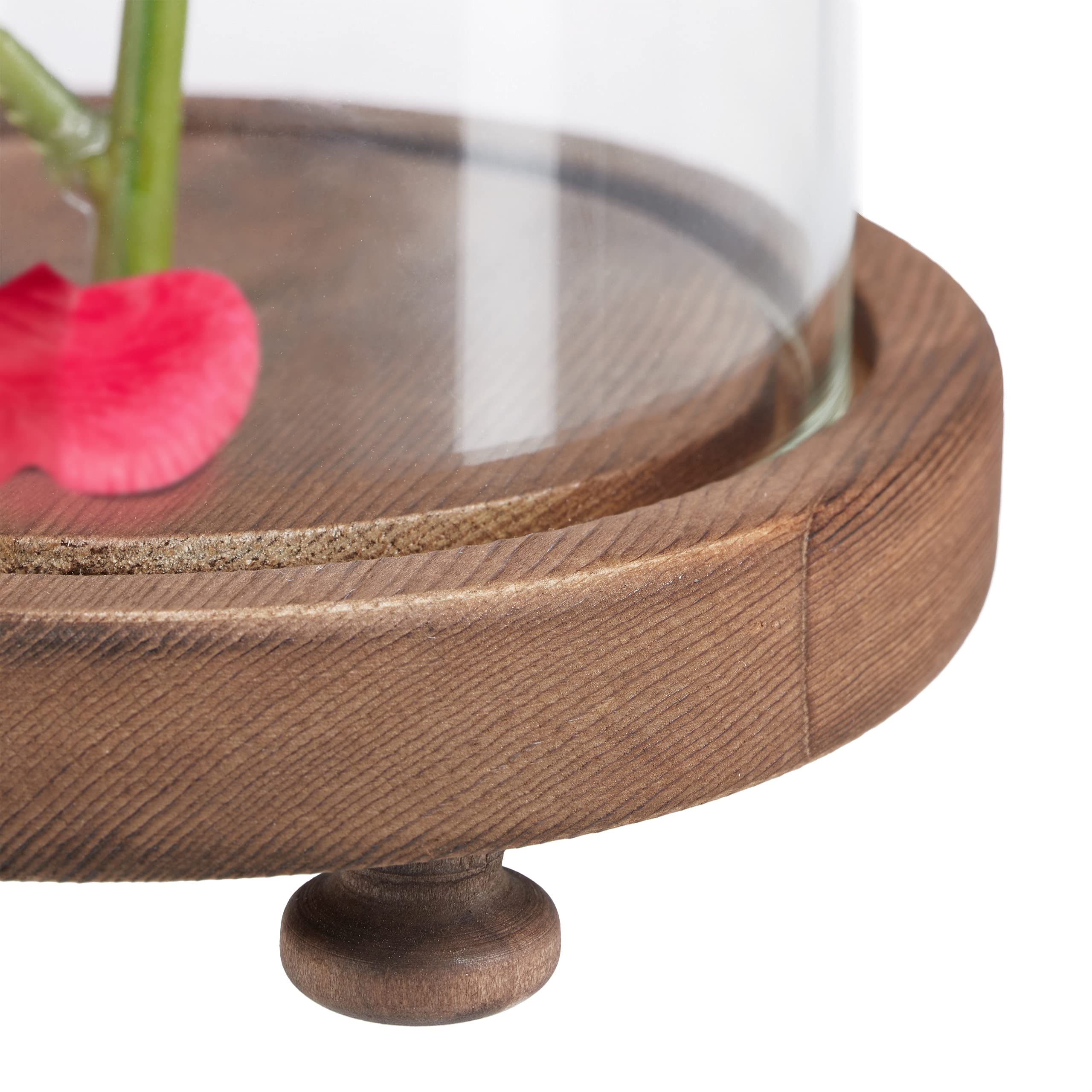 relaxdays-ewige-rose-im-glas-kunstrose-rot-auf-holzsockel-mit-geschenkbox image 8