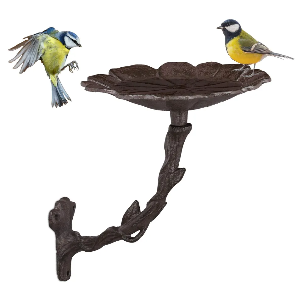 relaxdays-vogeltr-nke-bl-te-aus-gusseisen-zur-wandmontage-braun image 1