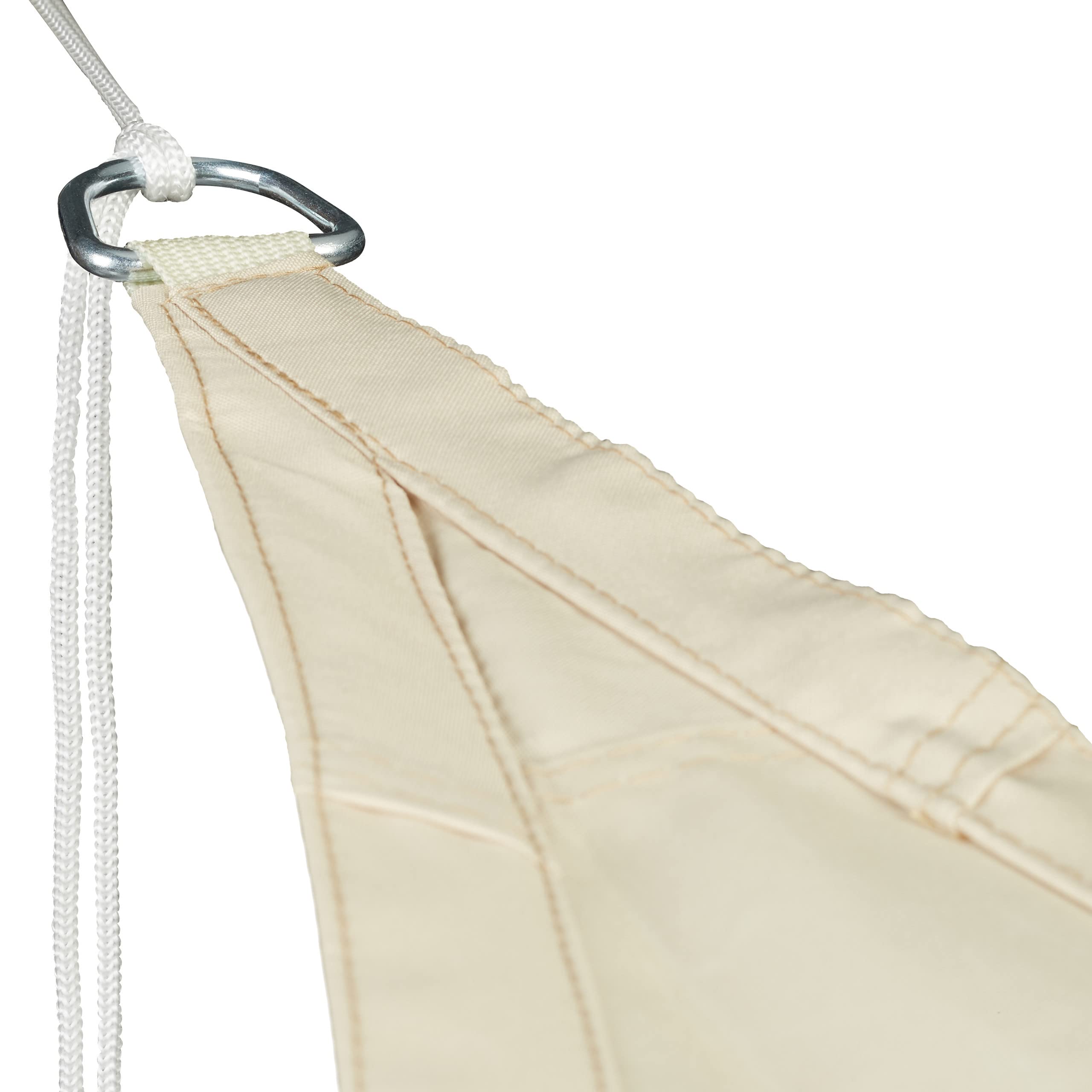 relaxdays-sonnensegel-dreieckig-3-5x3-5-m-beige image 7