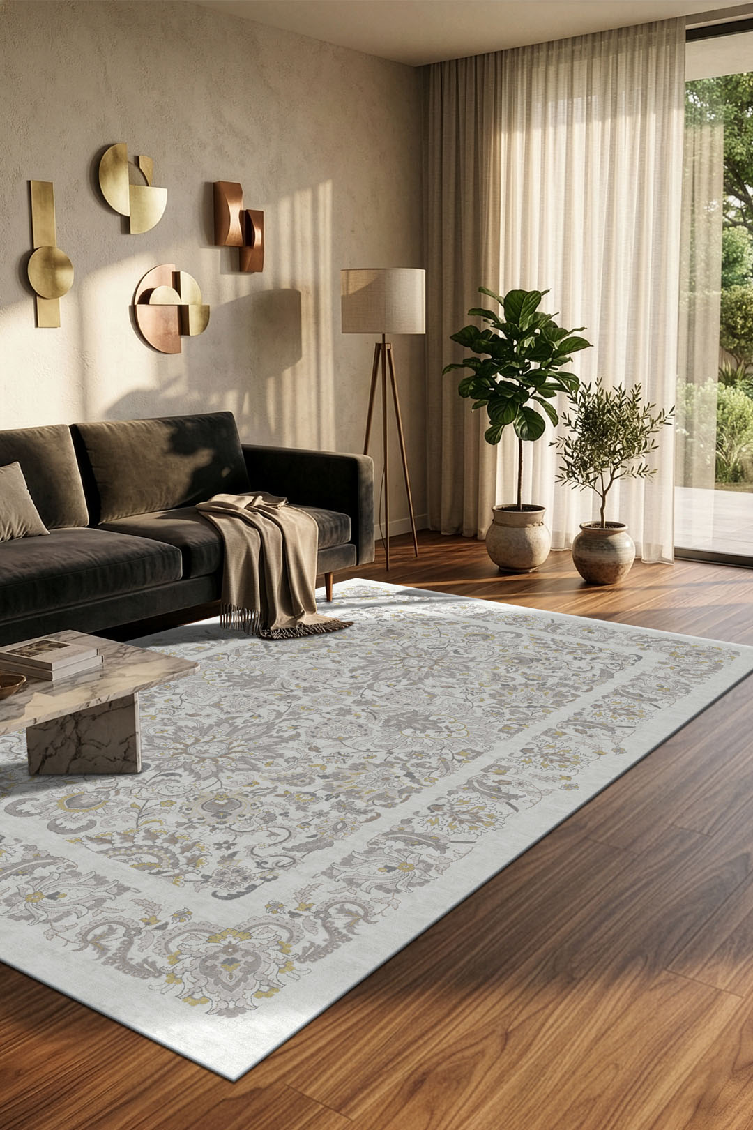 teppana-magnolia-taupe-teppich-waschbar image 4
