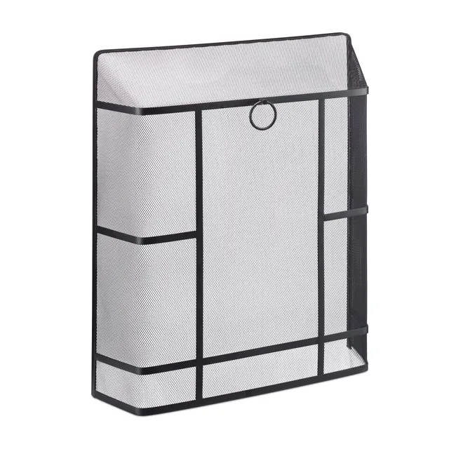 relaxdays-funkenschutzgitter-kamin-stahl-schwarz-71x61x17-cm image 1