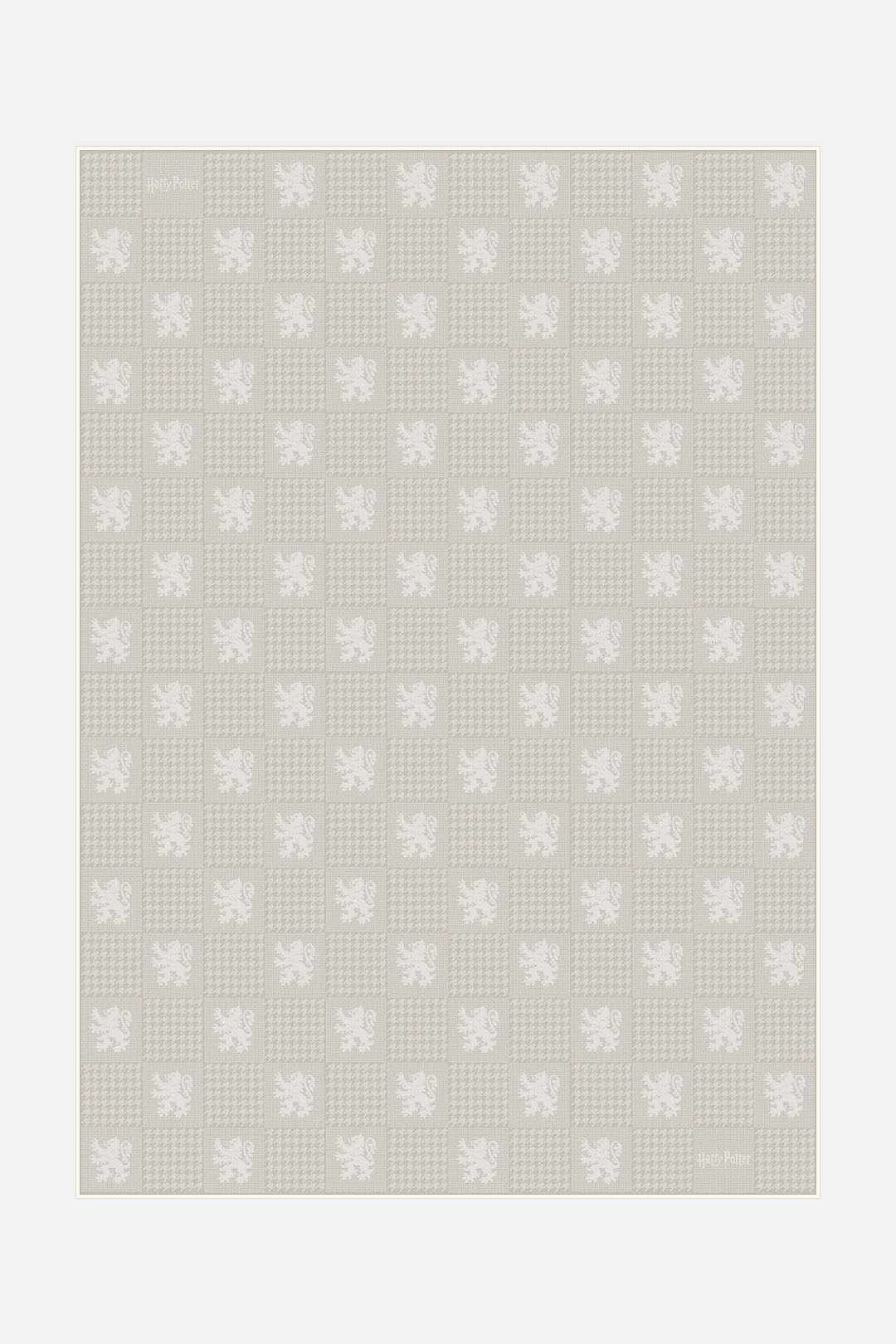 teppana-harry-potter-karo-greige-teppich-waschbar image 1
