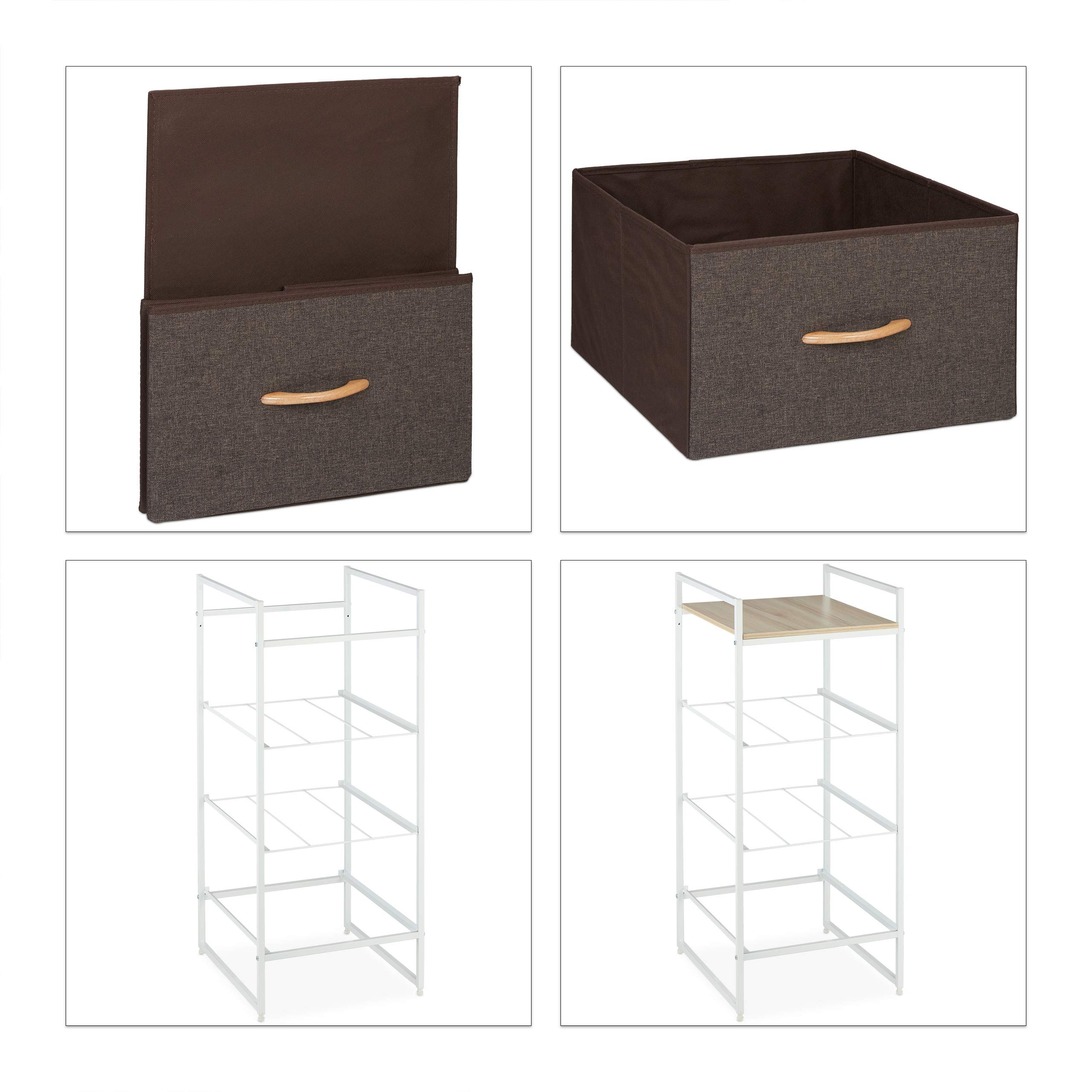 relaxdays-regalsystem-kleiderschrank-mit-3-schubladen-wei-braun-100-x-43-x-46-5- image 6
