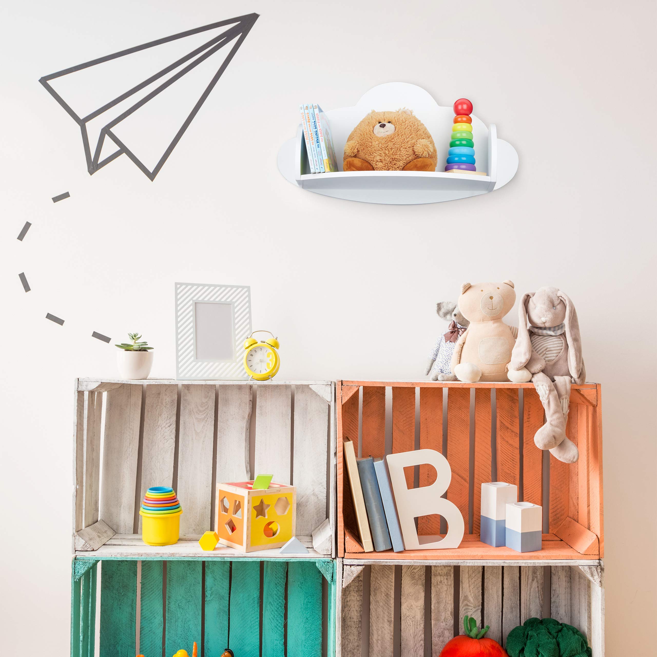 relaxdays-wandregal-wolke-h-ngeregal-kinderzimmer-mdf-wei-31-5-x-60-x-21-cm image 5
