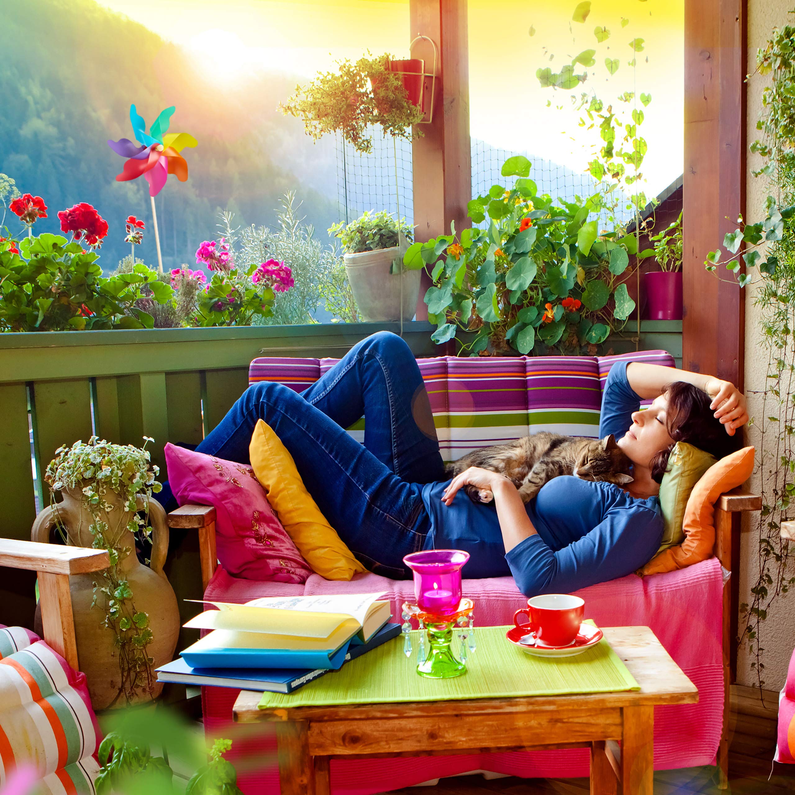 relaxdays-xxl-windrad-2er-set-regenbogen-gartenstecker-bunt image 5