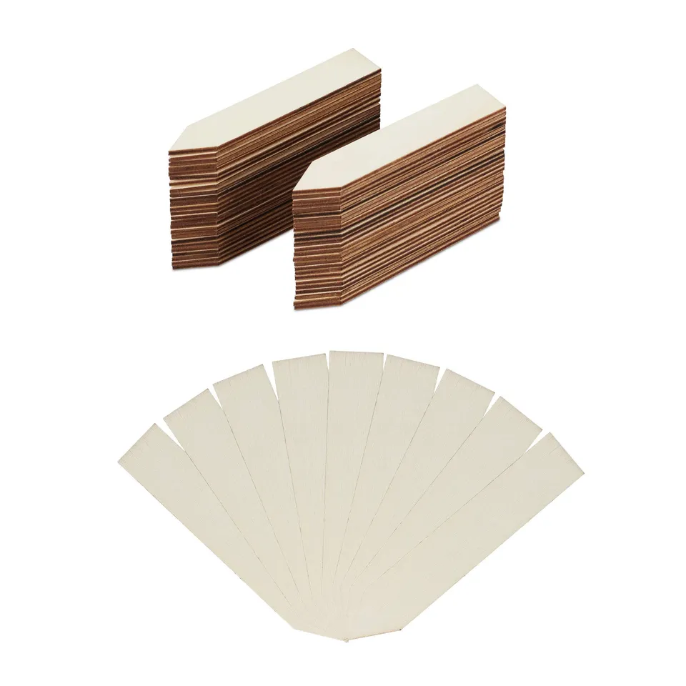 relaxdays-pflanzenstecker-holz-60er-set-10-5-cm-natur image 1