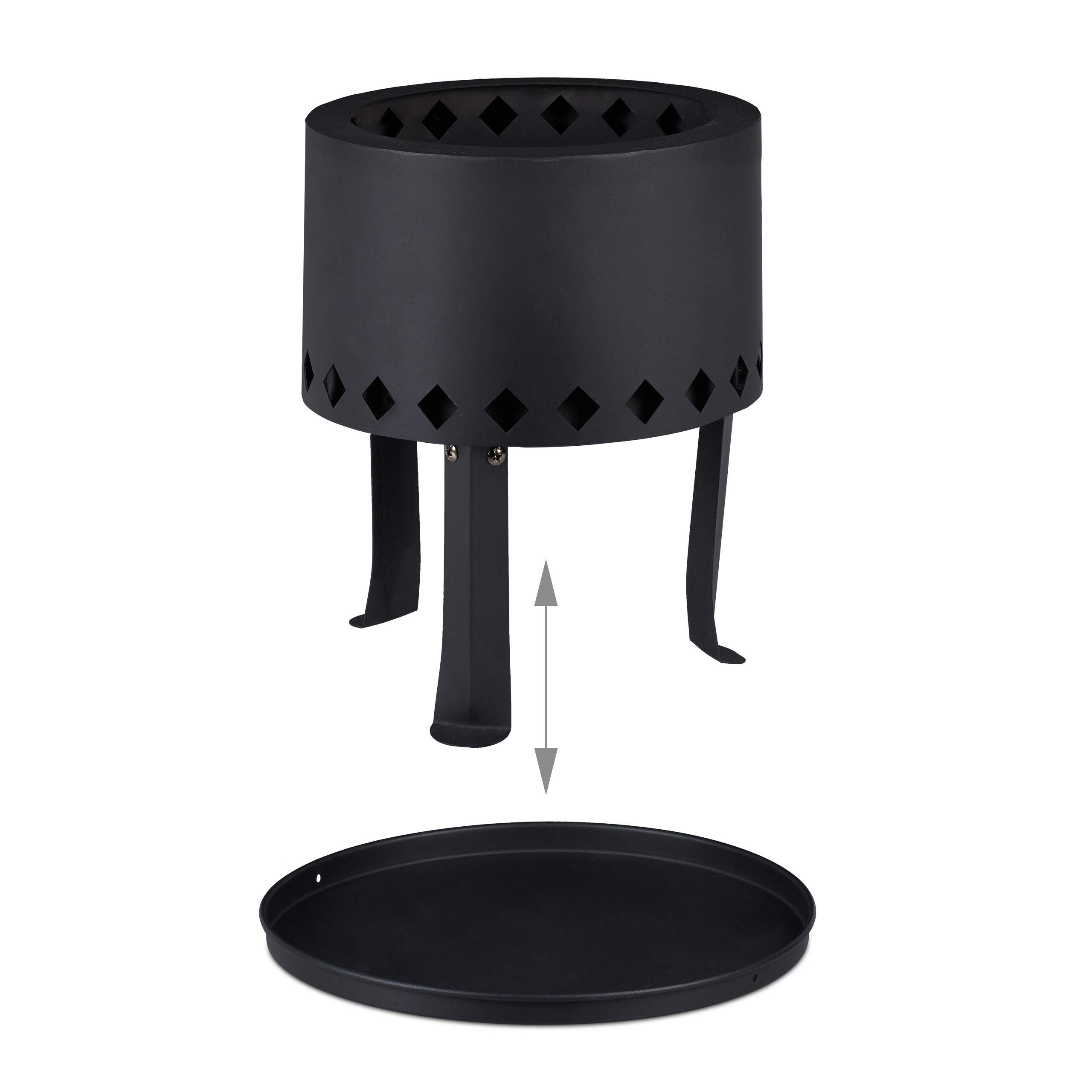 relaxdays-feuerschale-30-cm-aus-stahl-schwarz-mit-bodenplatte-und-sch-rhaken image 6